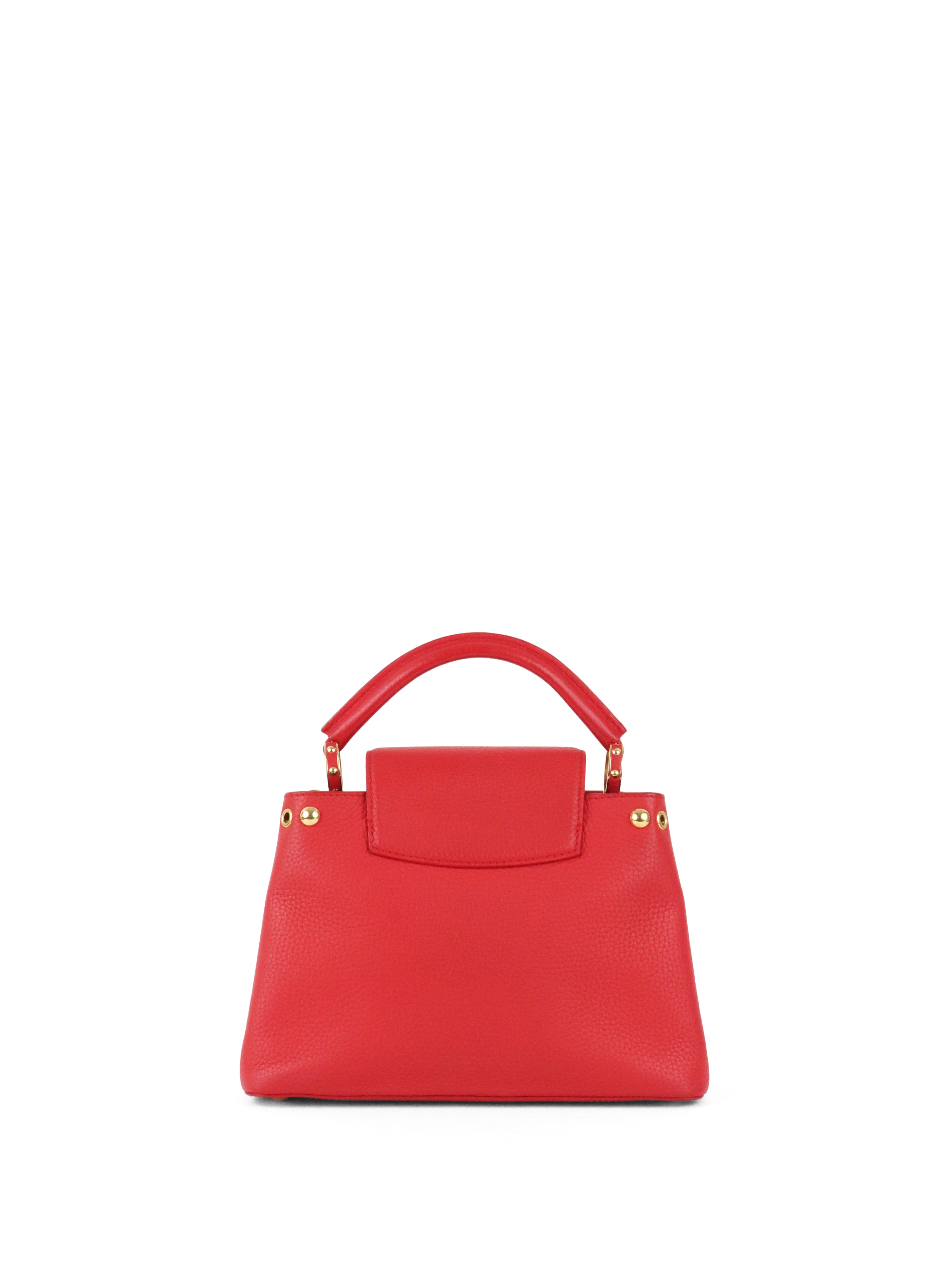 Louis Vuitton Red Capucines BB GHW