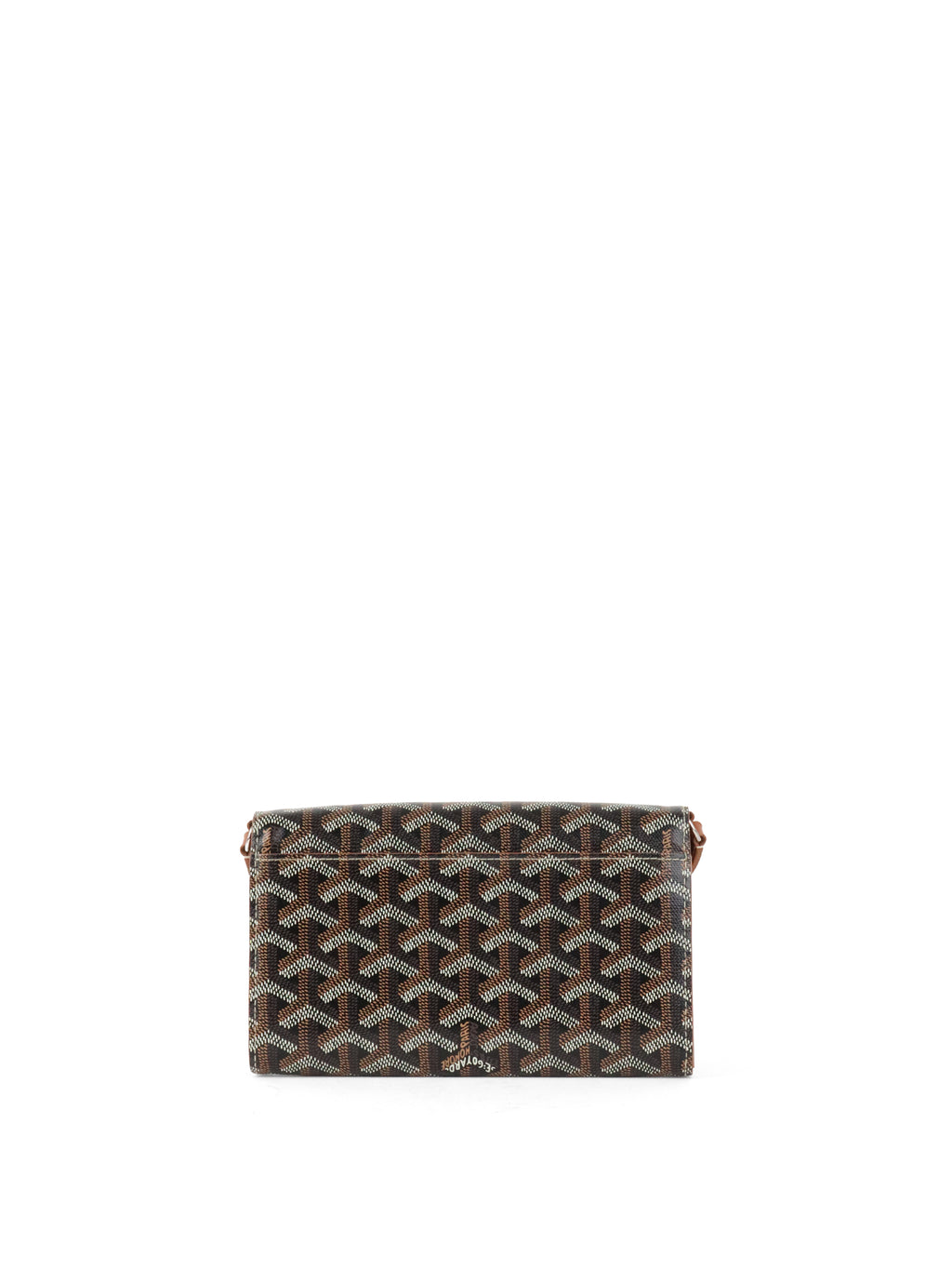 Goyard Brown Goyardine Varenne Continental Wallet on Strap