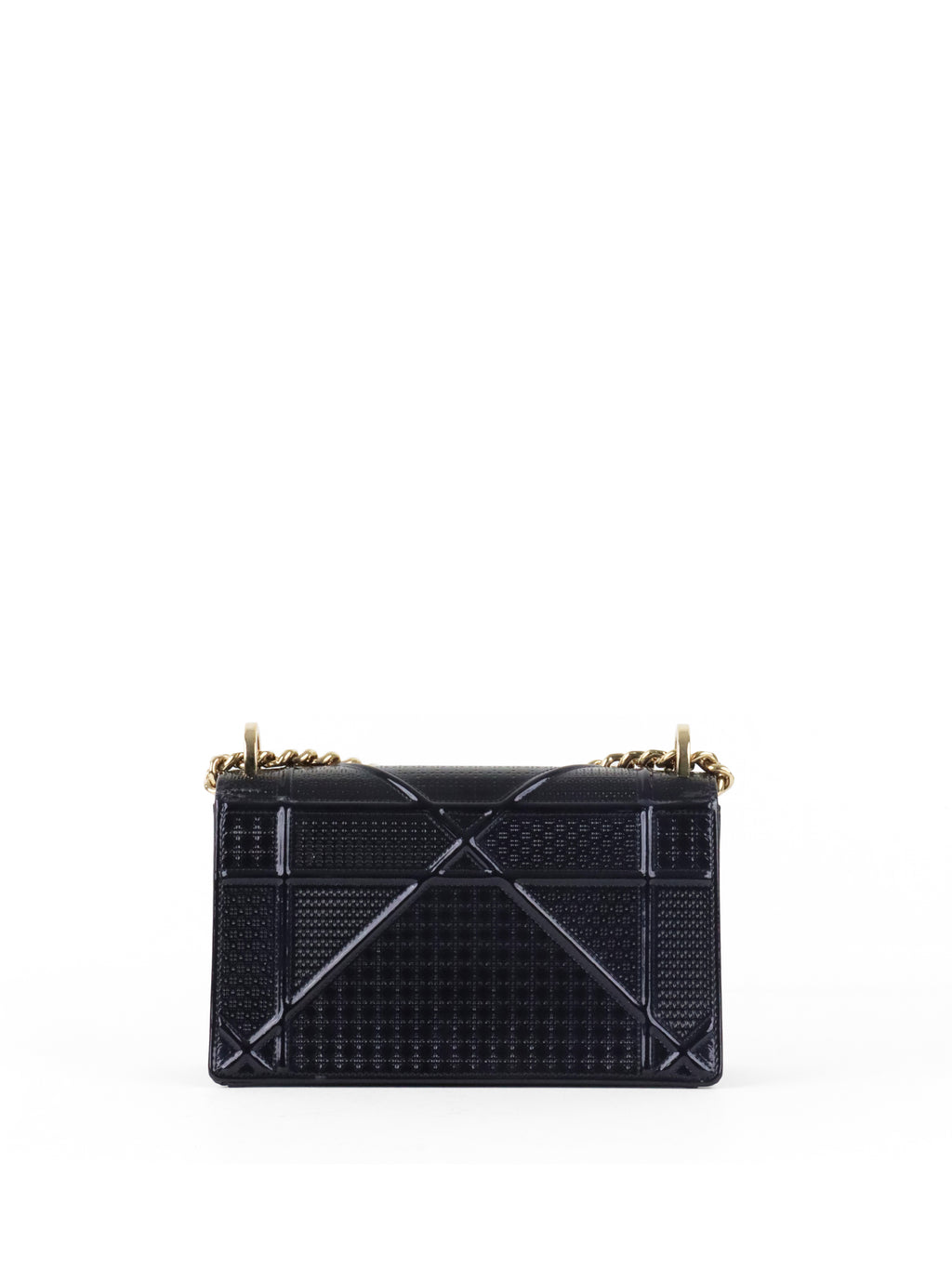 Dior Small Metallic Navy Diorama Bag LGHW