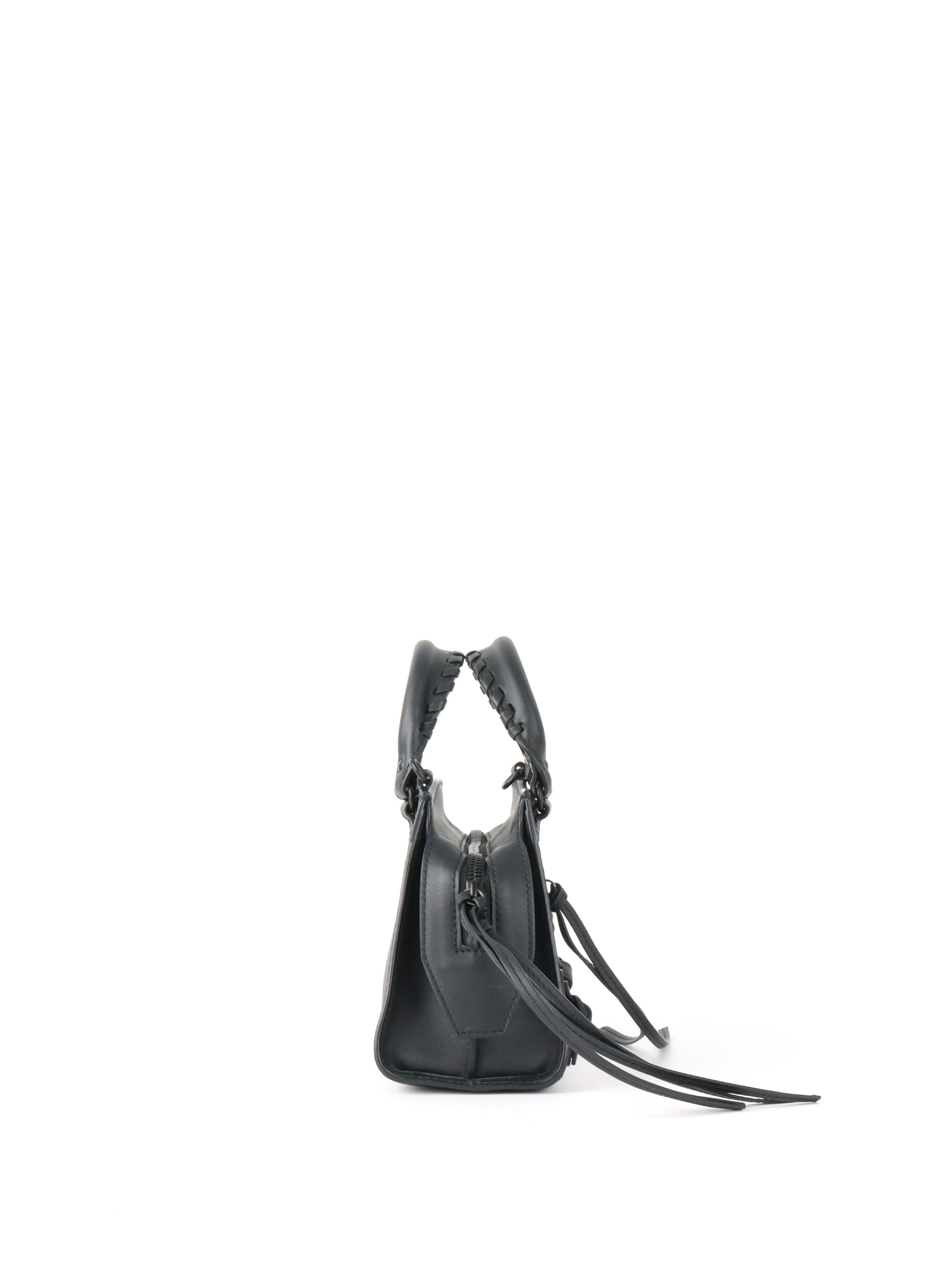 Balenciaga Black Neo Classic Mini City Bag.