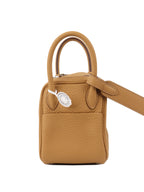 Hermes Mini Lindy Biscuit PHW.