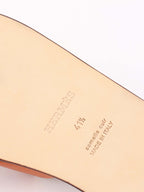 Hermes Marron Glaise Izmir Sandals.