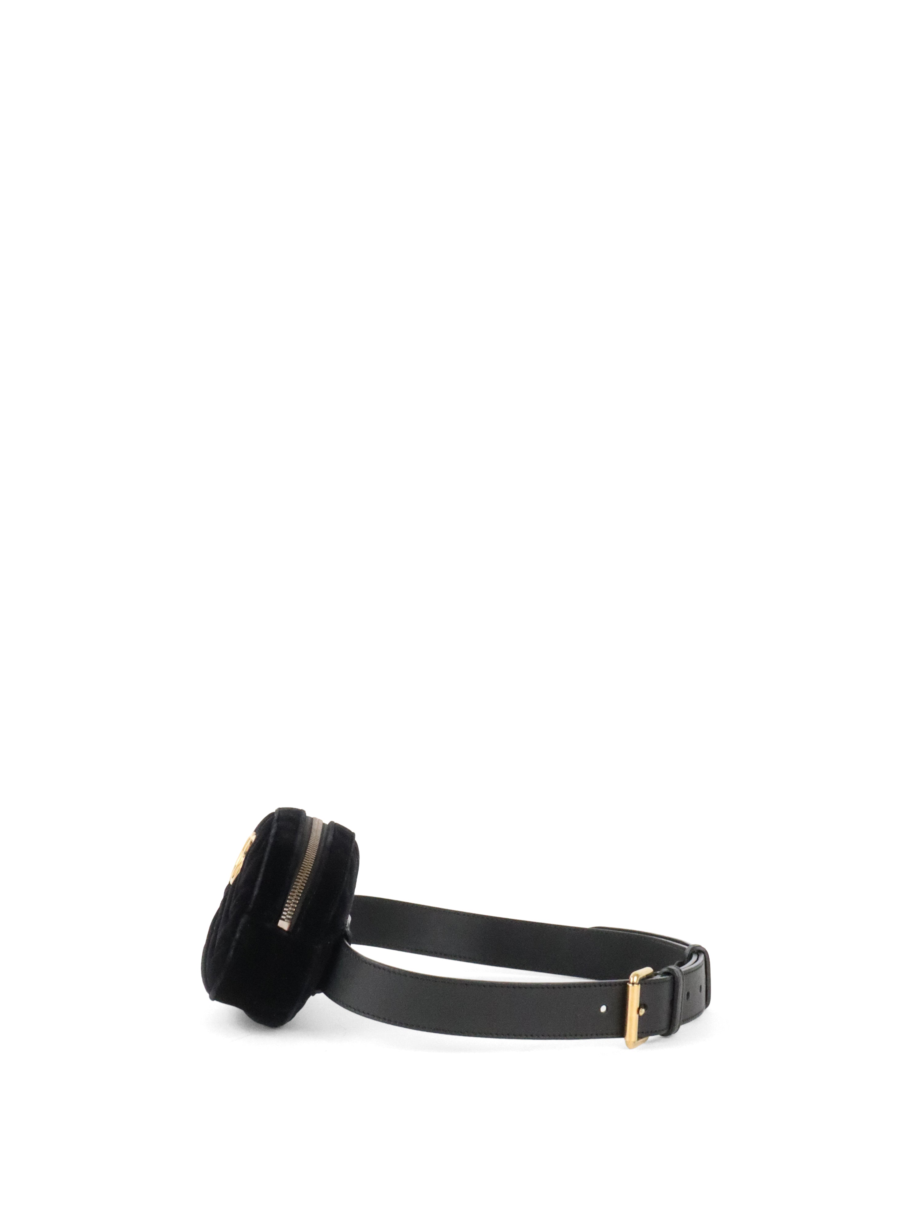 Gucci Black Velvet Belt Bag