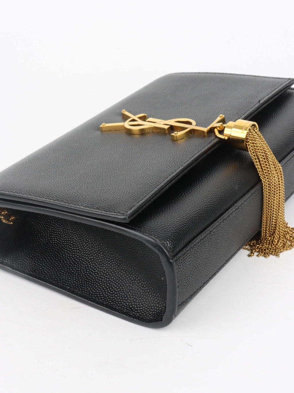 Saint Laurent Black Small Kate Tassel Shoulder Bag.