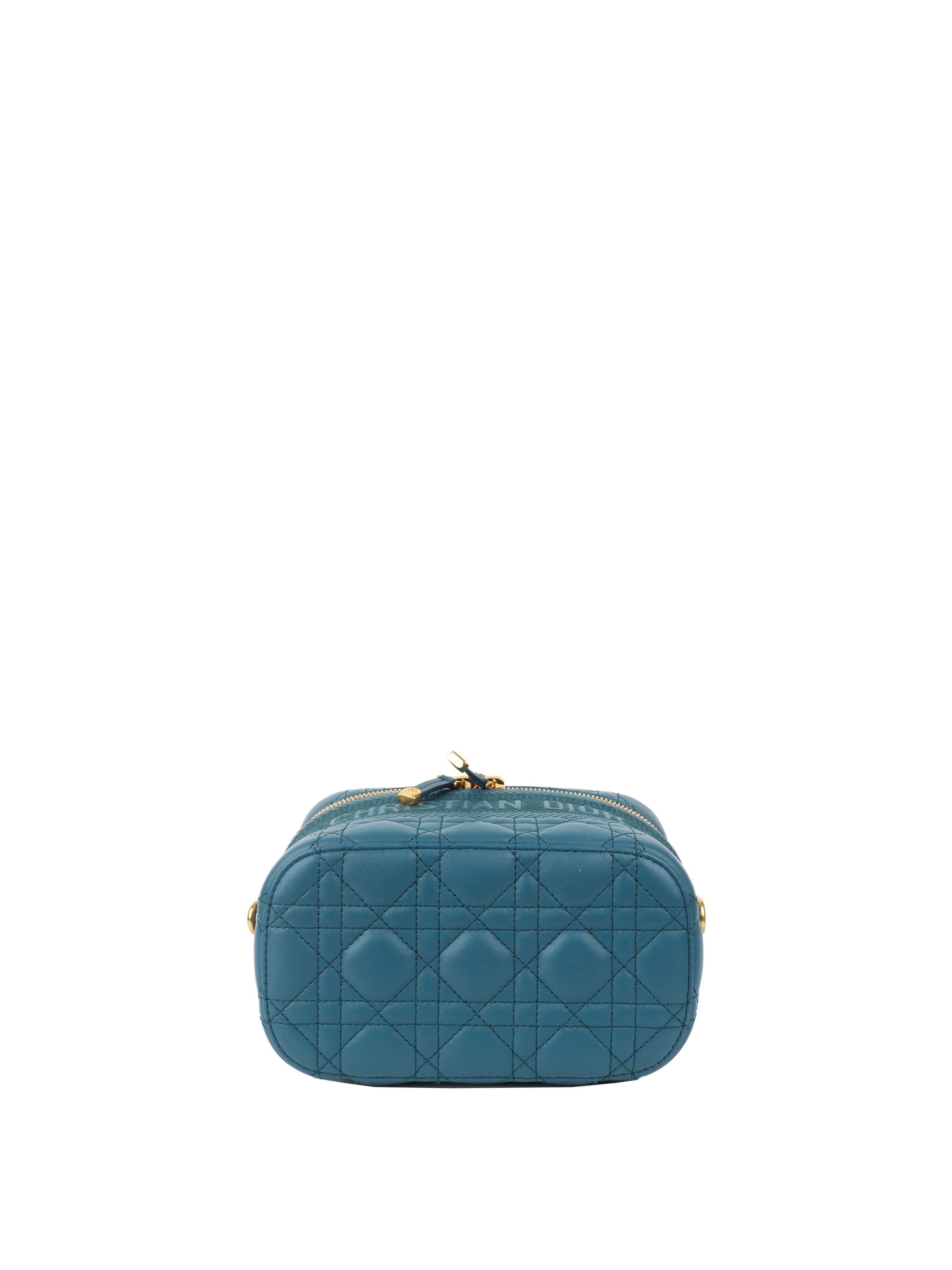 Dior Deep Blue Travel Vanity Case with Shoulder Strap