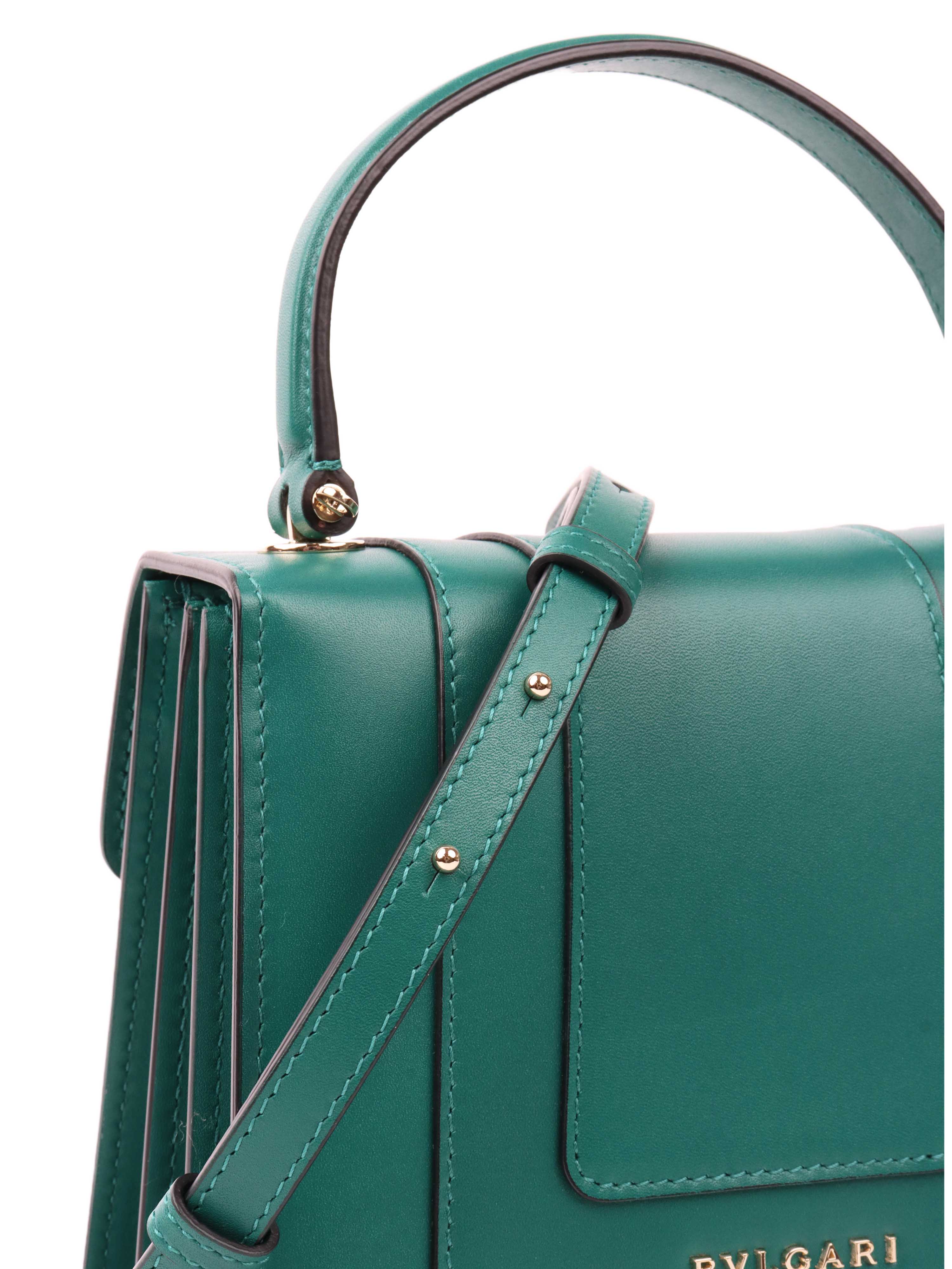 Bvlgari Serpenti Forever Top Handle Bag with GHW.