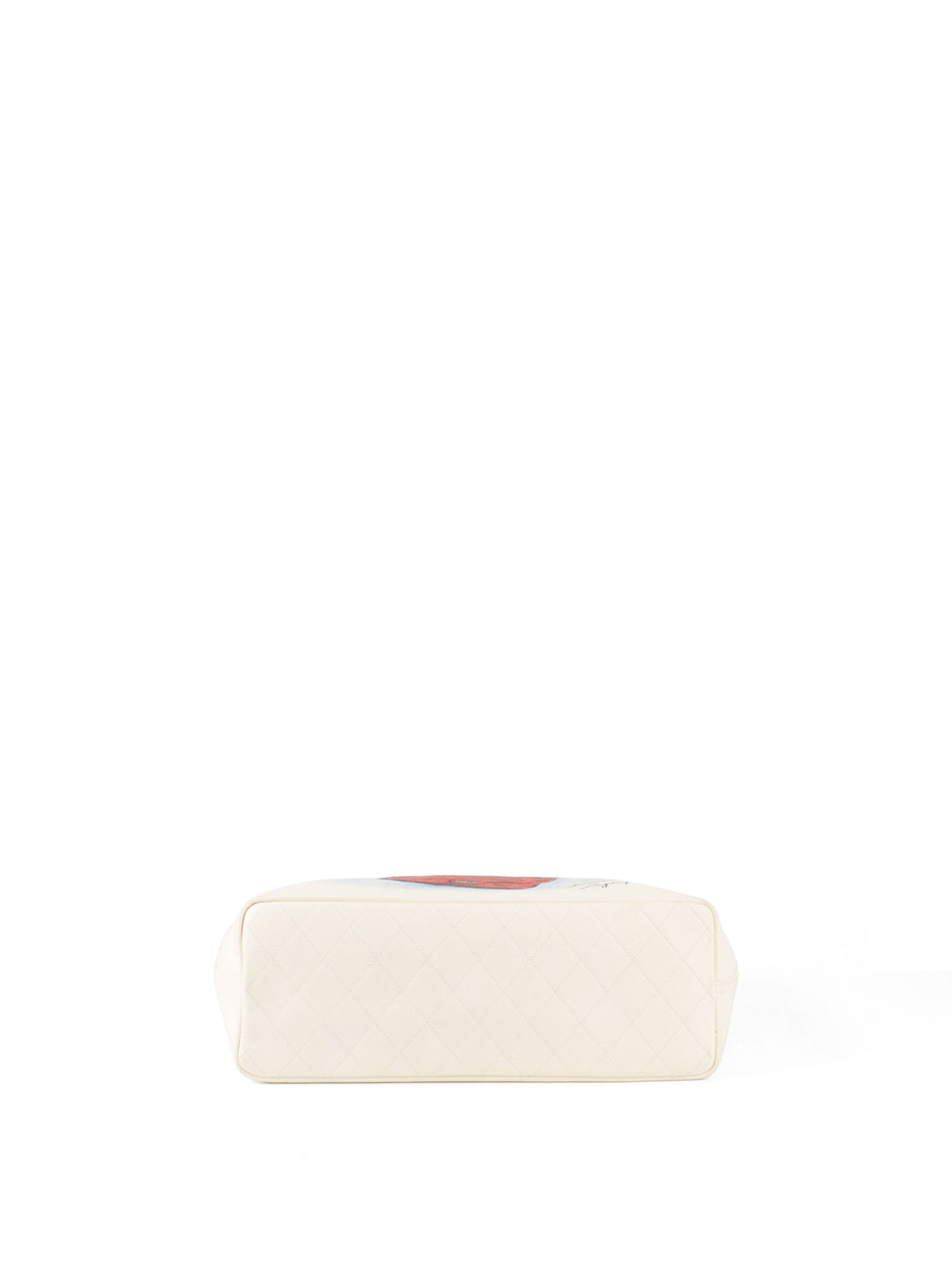 Chanel Limited Edition White Canvas Karl Lagerfeld Mobile Art Tote
