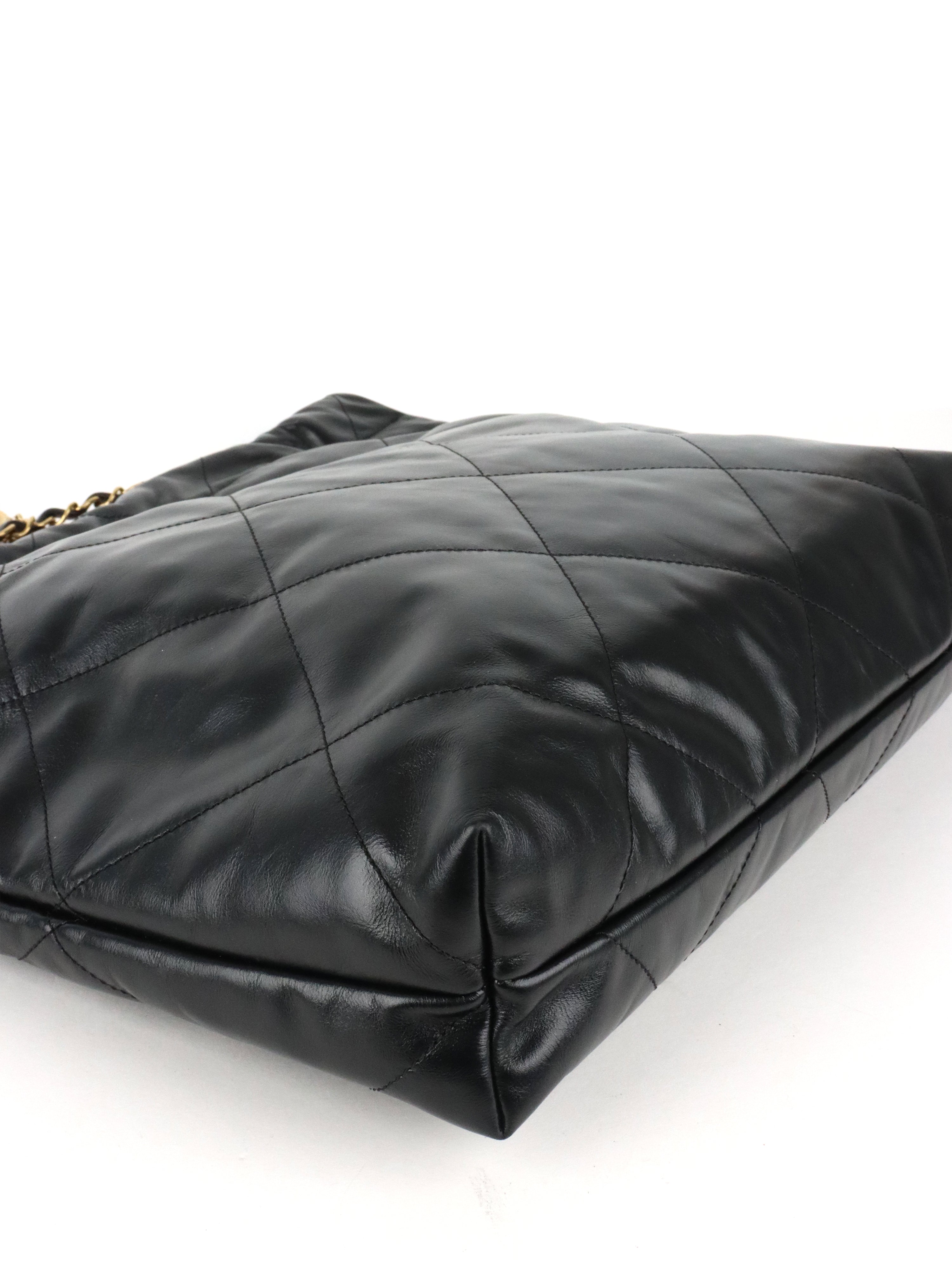 Chanel 22 Medium Black Bag.