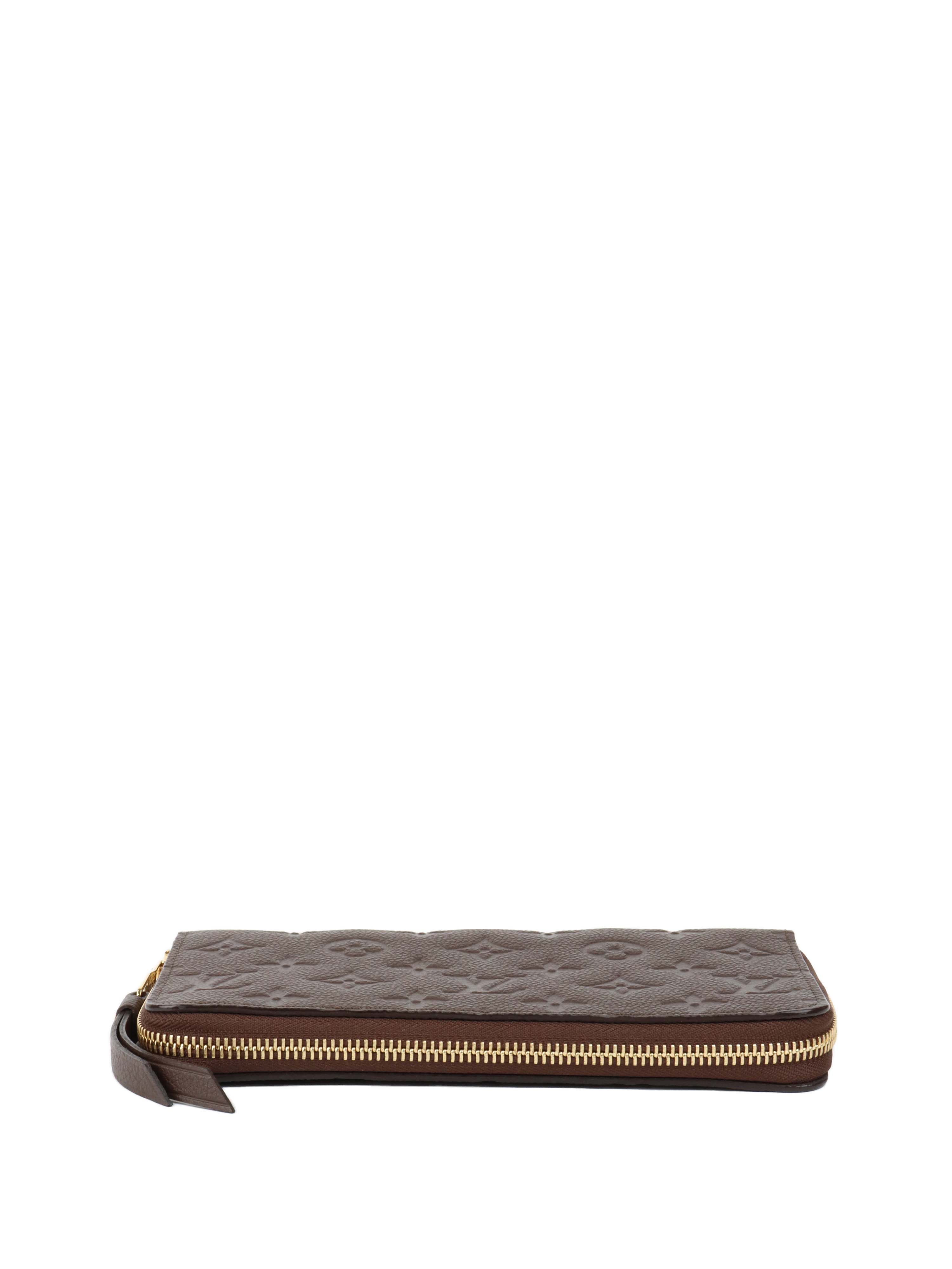 Louis Vuitton Dark Brown Zip Wallet.