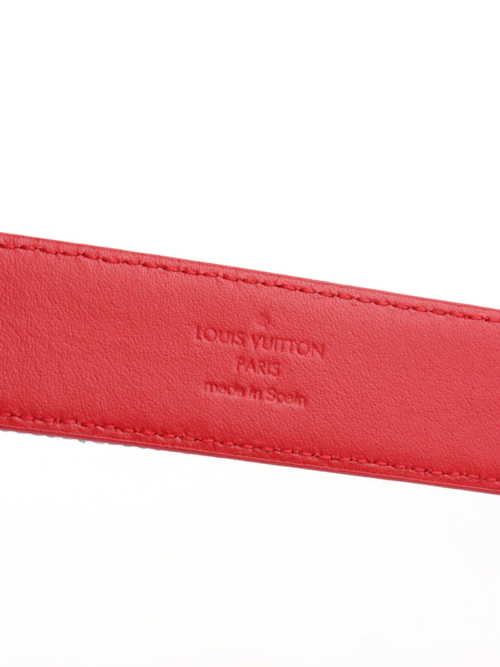 Louis Vuitton Denim LV Iconic Belt Damier & Monogram Patchwork Belt size 90