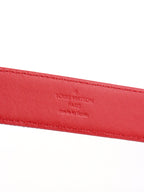 Louis Vuitton Denim LV Iconic Belt Damier & Monogram Patchwork Belt size 90