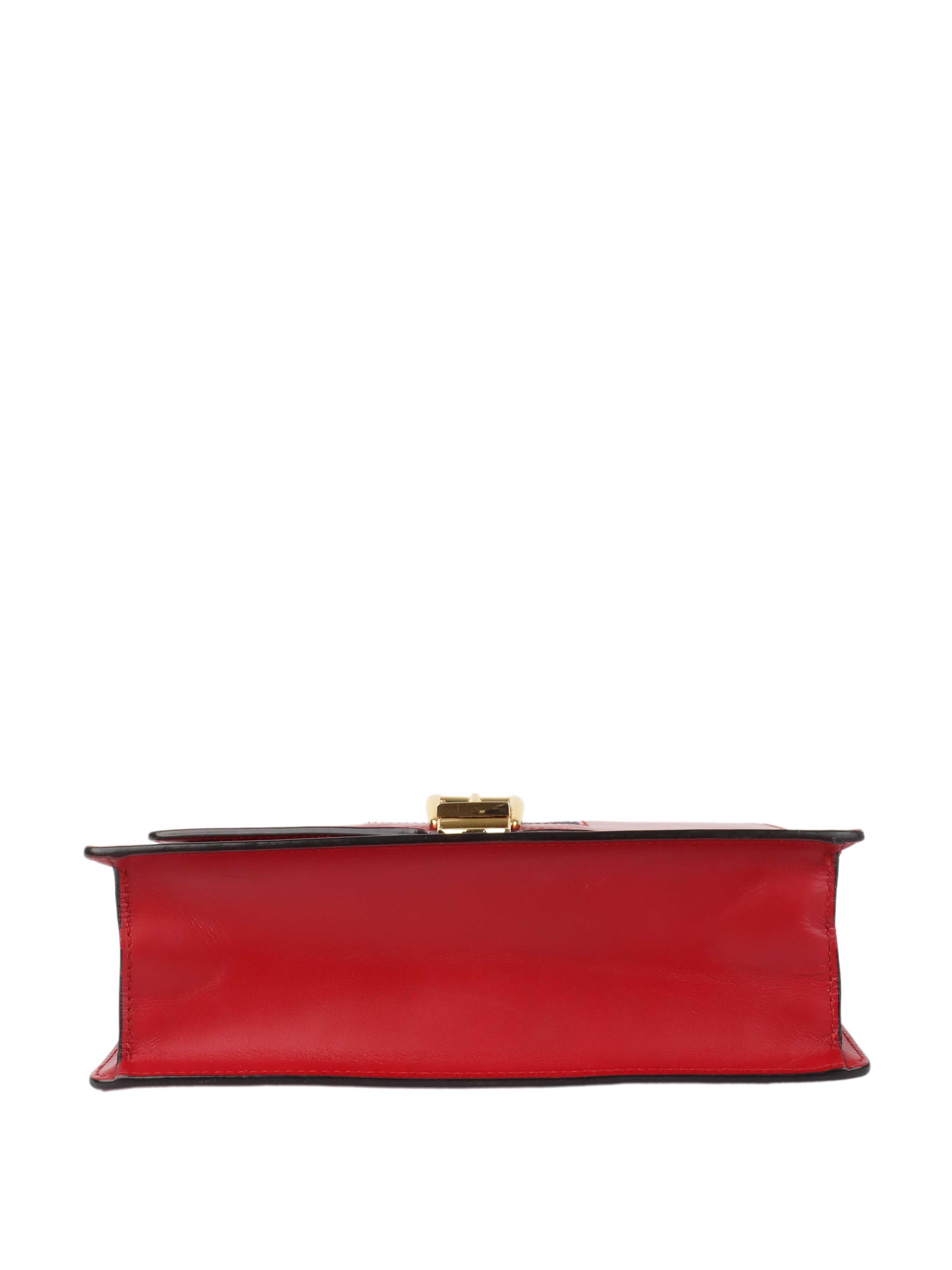 Gucci Red Medium Sylvie Bag.