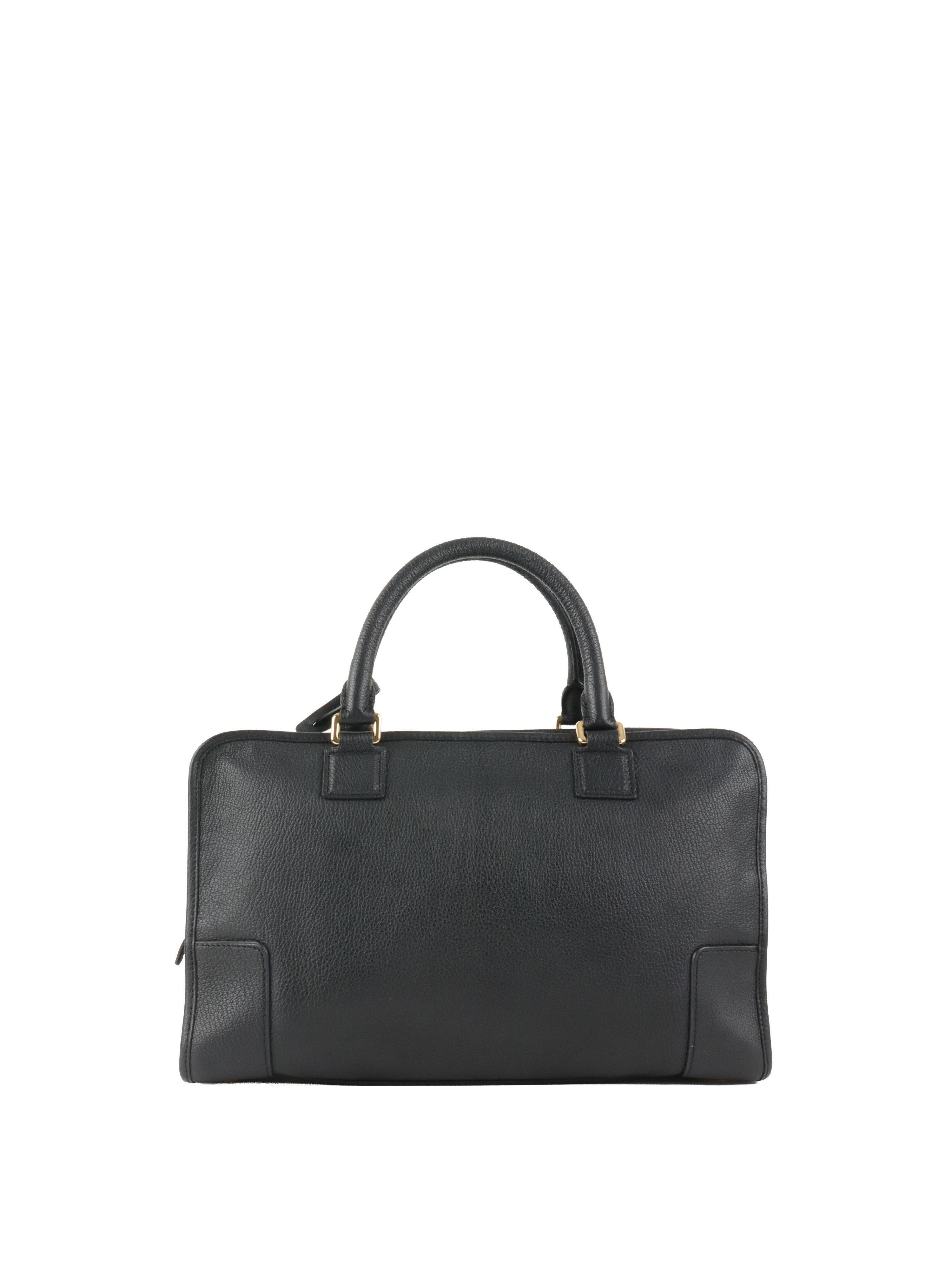 Loewe Black Amazona 36 Leather Handbag.