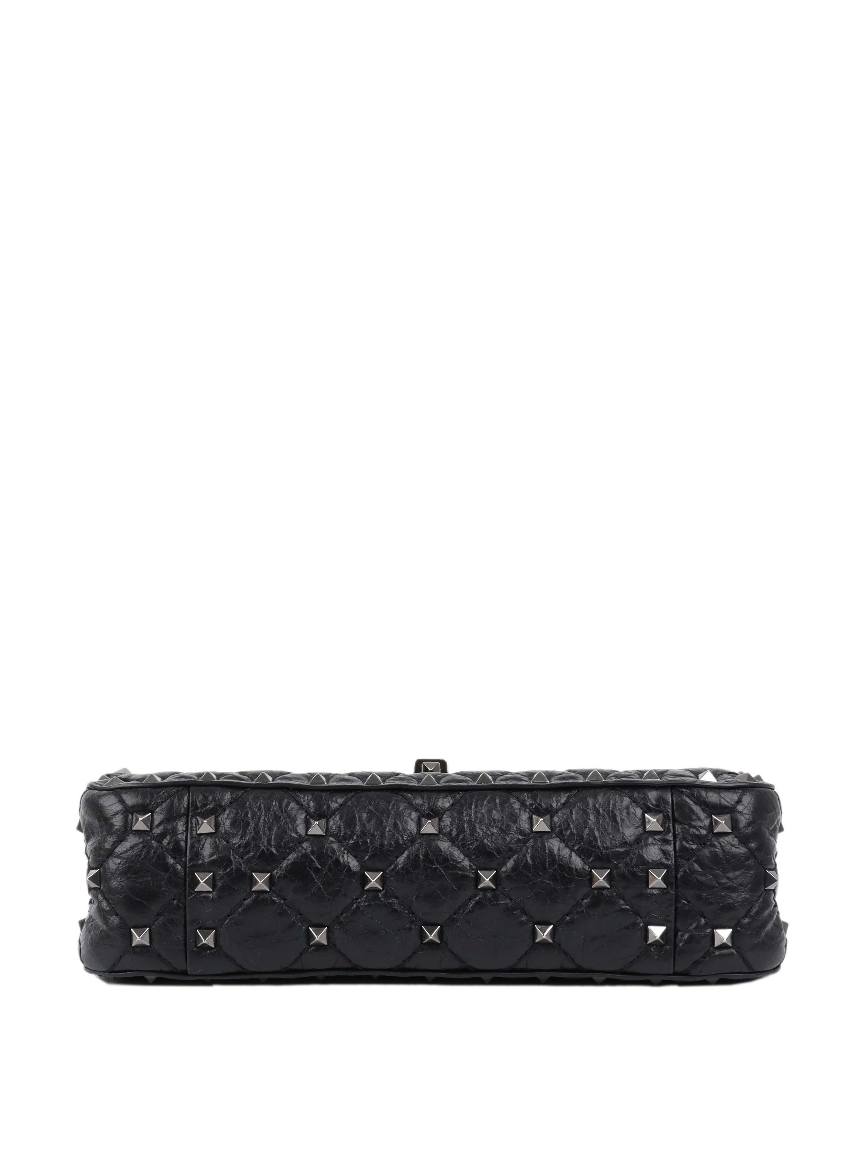 Valentino Black Rockstud Small Shoulder Bag.