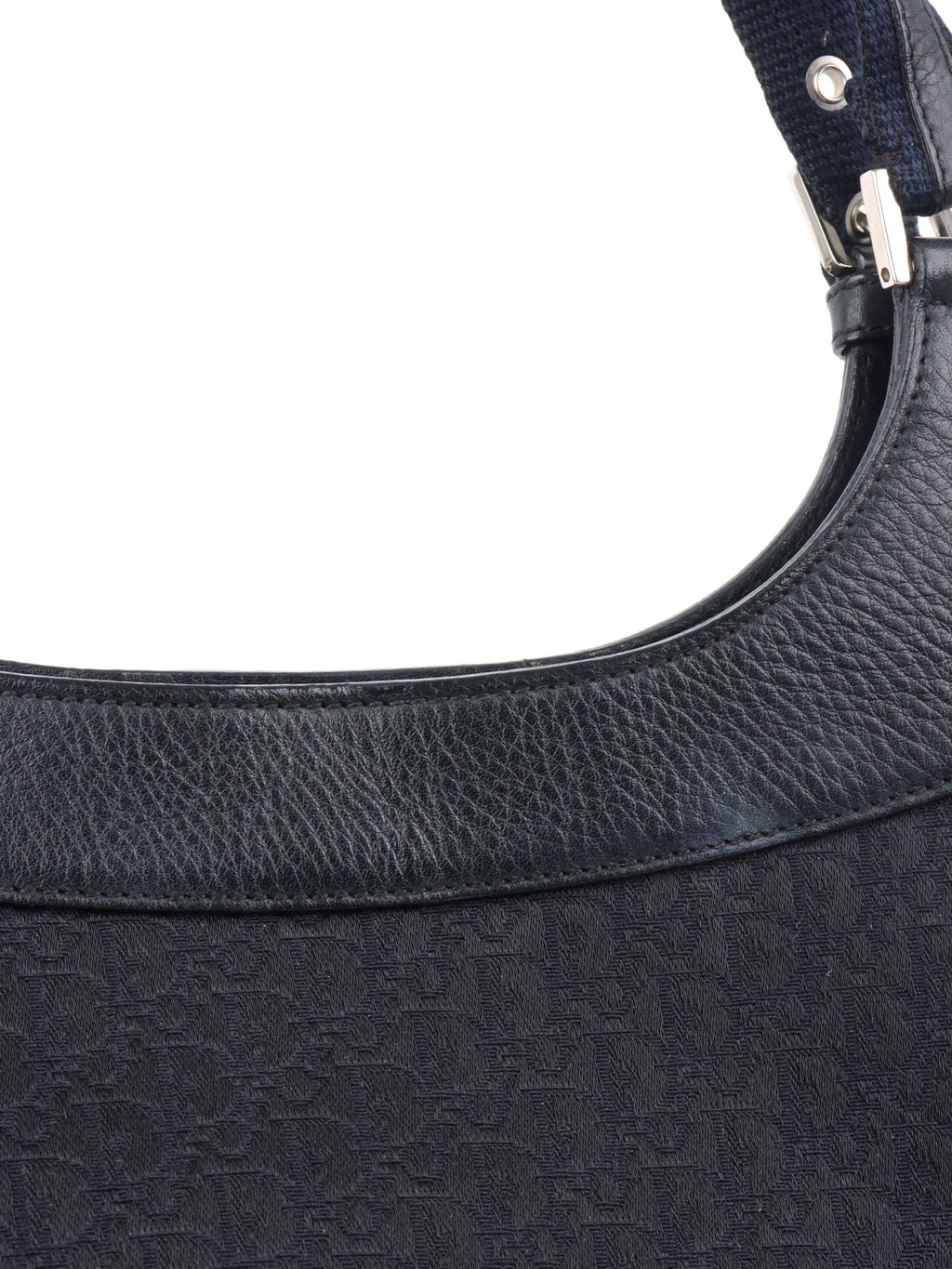 Dior Black Vintage Canvas Pocket Bag.