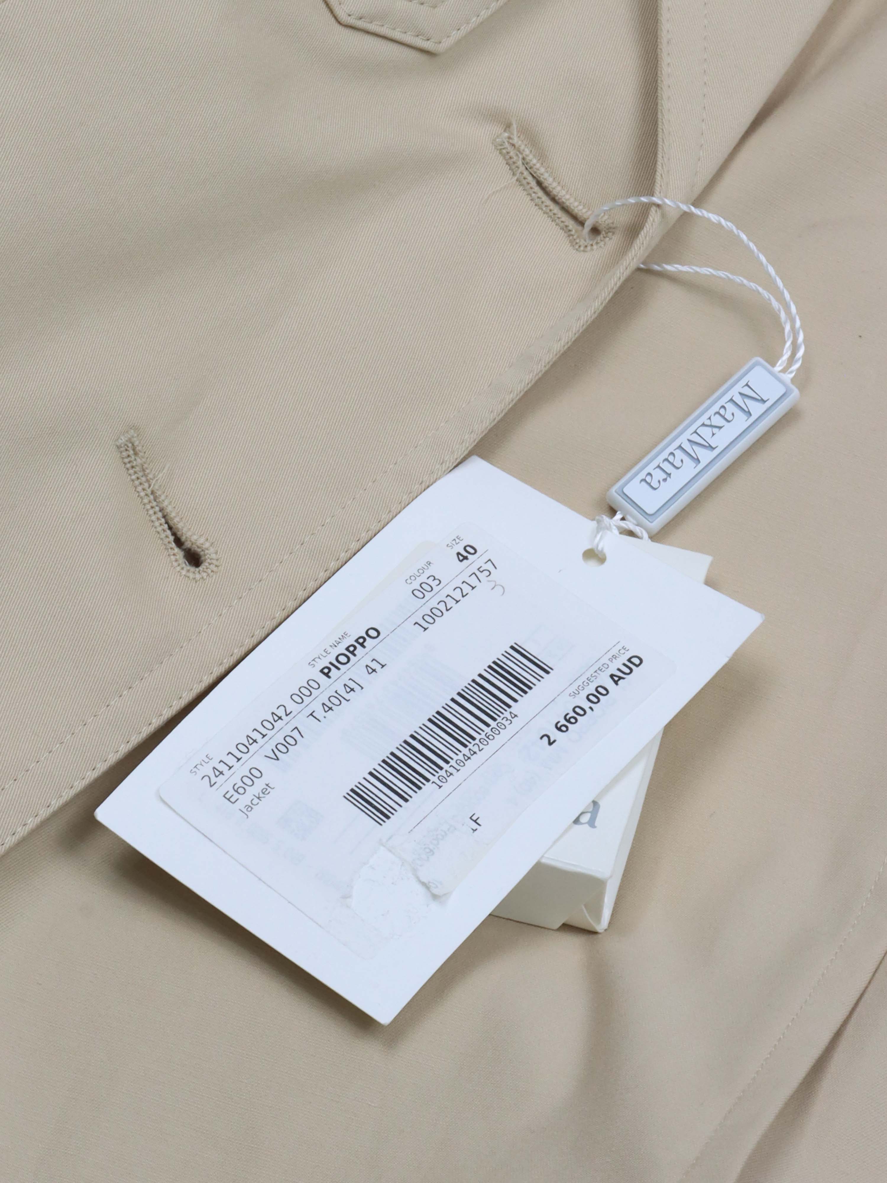 Max Mara Single-Breasted Cotton Blazer