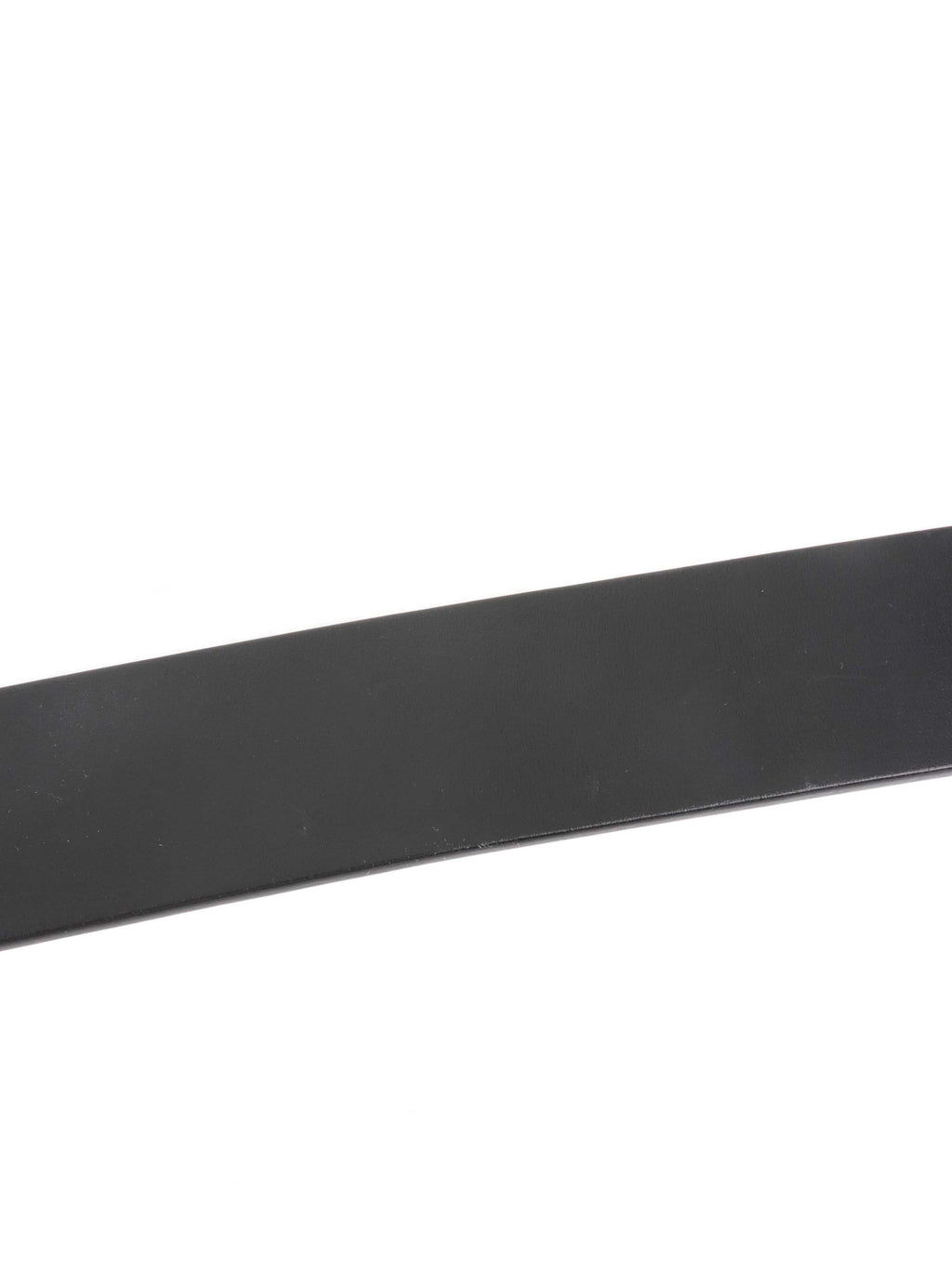 Versace Black Leather Belt.