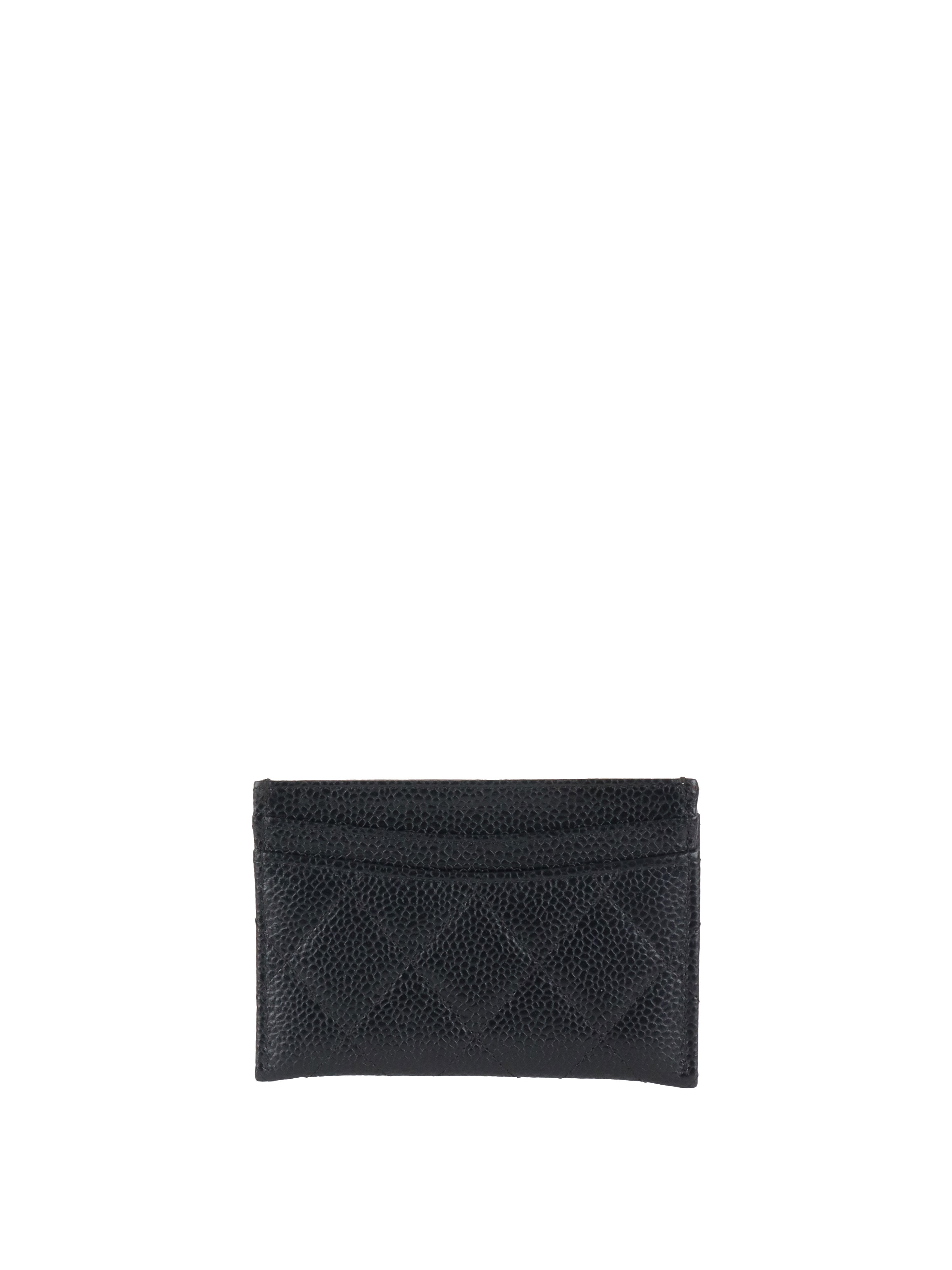 Chanel Black Caviar Classic Card Holder