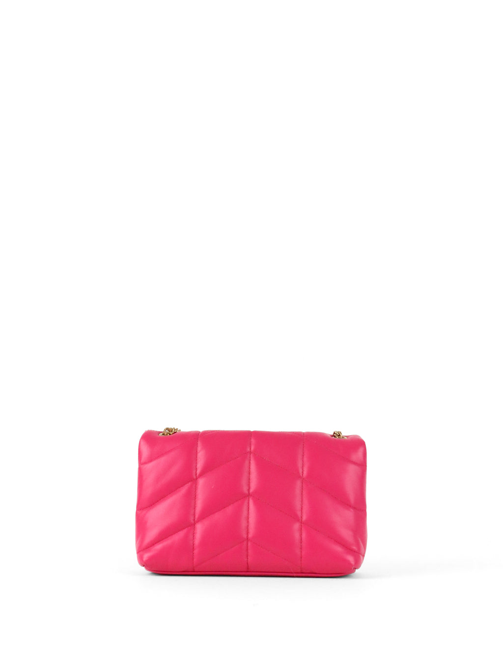 Saint Laurent Bright Pink Toy Puffer Bag