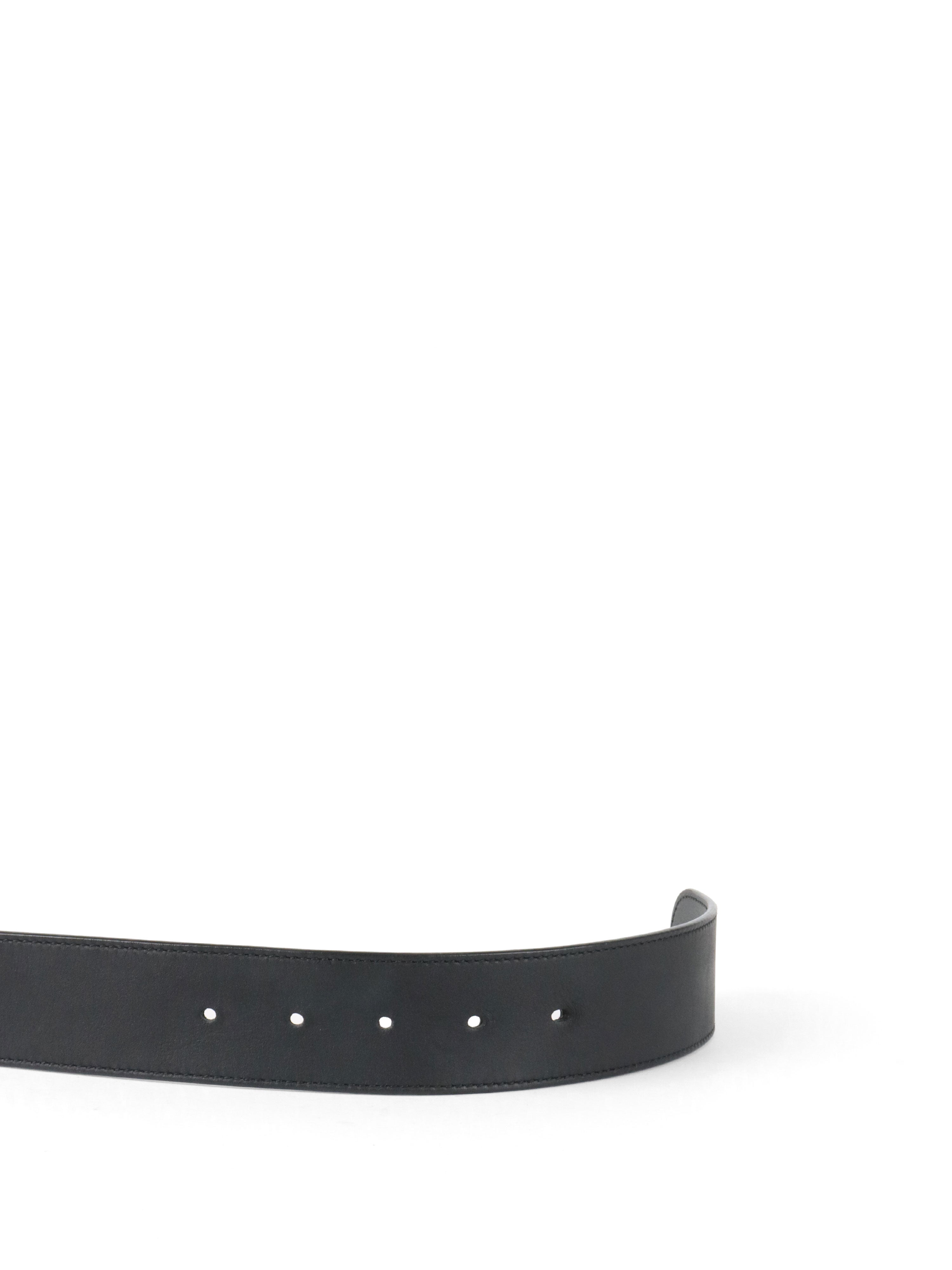 Gucci Black GG Marmont Wide Belt Size 90