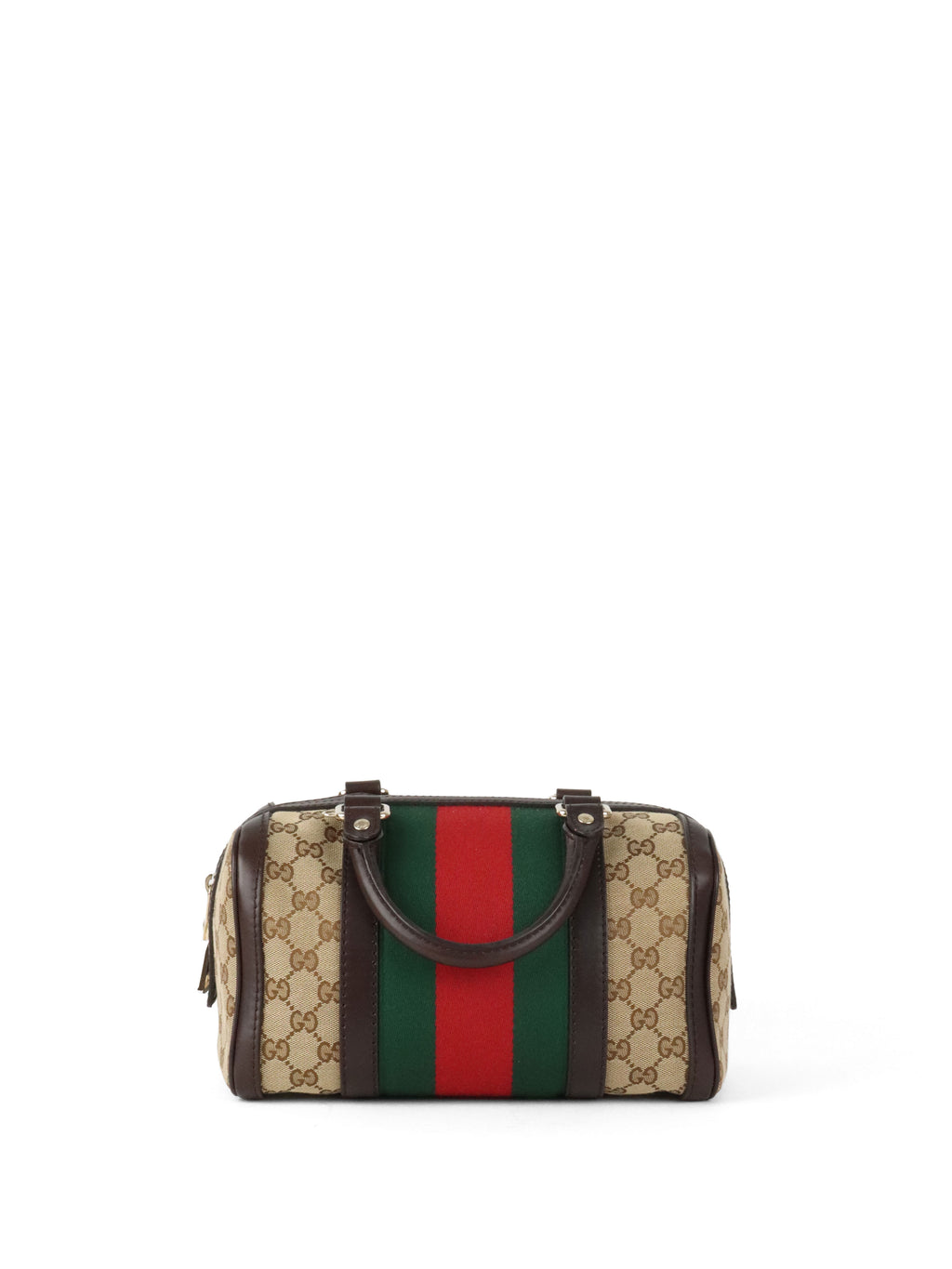 Gucci Small Web Vintage Boston Bag