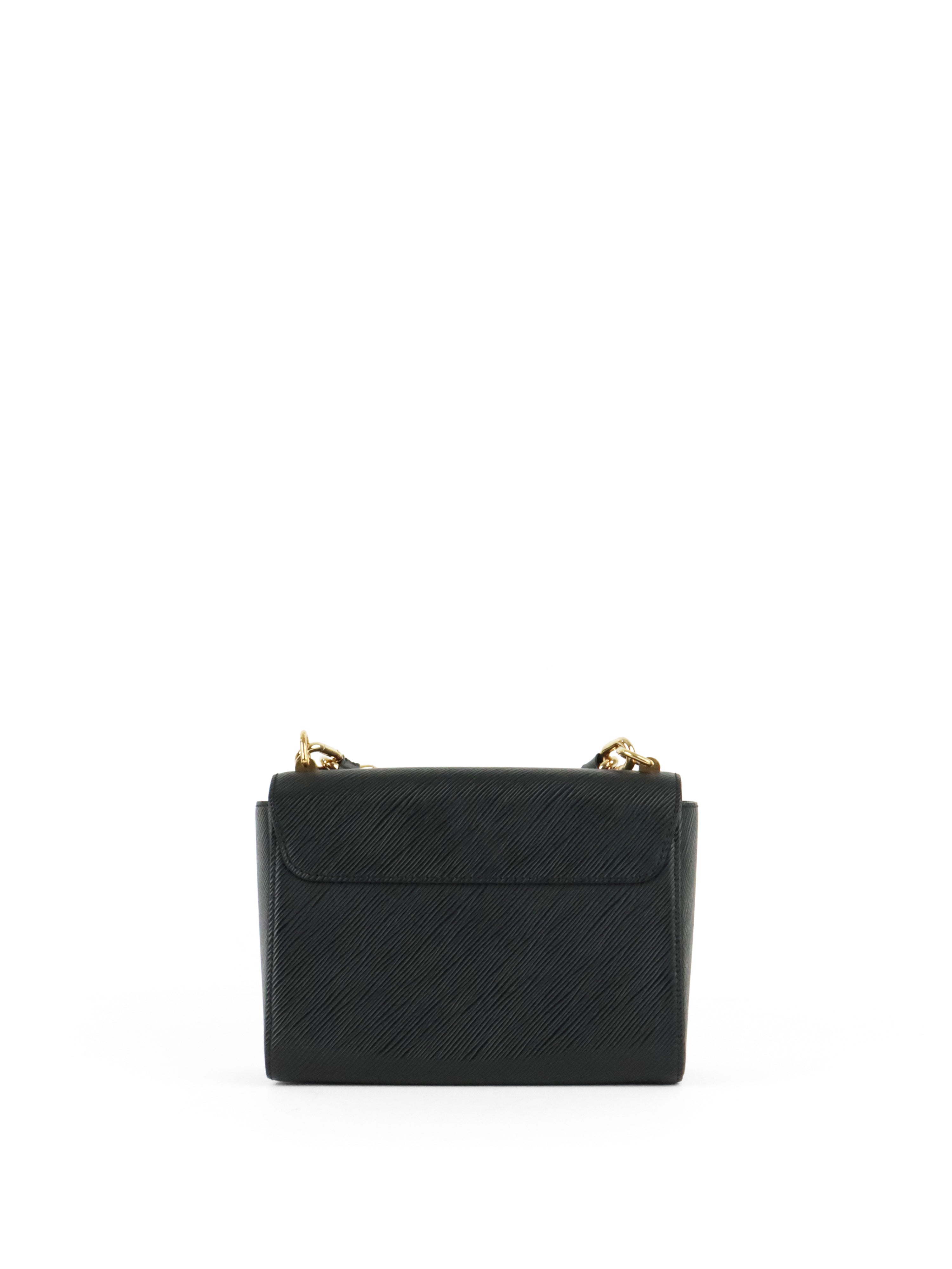 Louis Vuitton Black Epi Twist MM Chain Handle Bag