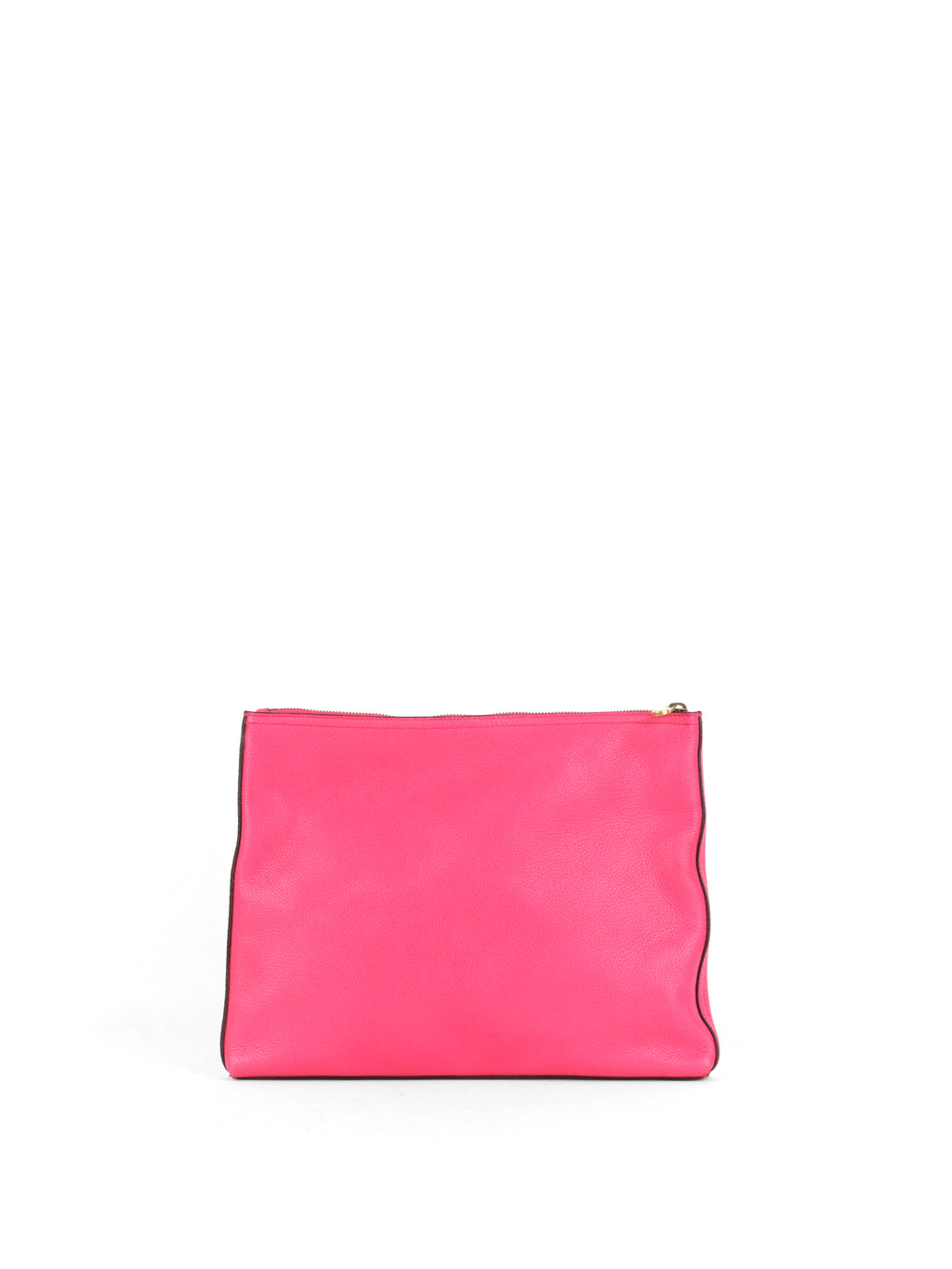 Gucci Vintage Bright Pink Logo Printed Pouch