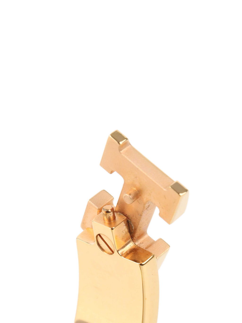 Hermes Black Clic H Bracelet in Gold
