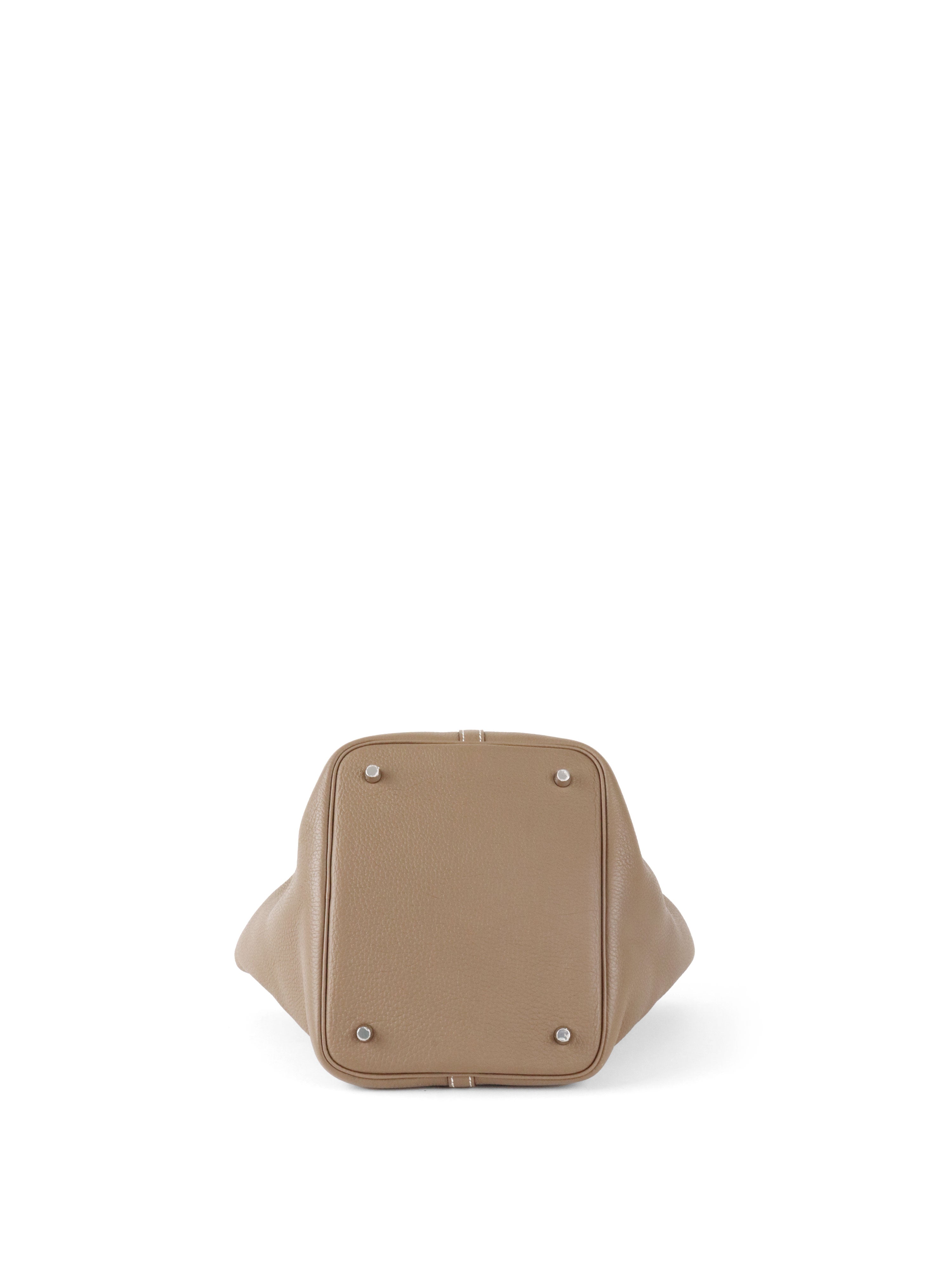 Hermes Etoupe Picotin 22 Bag PHW