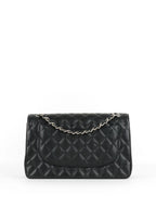 Chanel Black Caviar Jumbo Classic Flap SHW