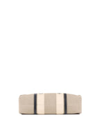Chloe Large White & Blue Woody Tote Bag in Linen.
