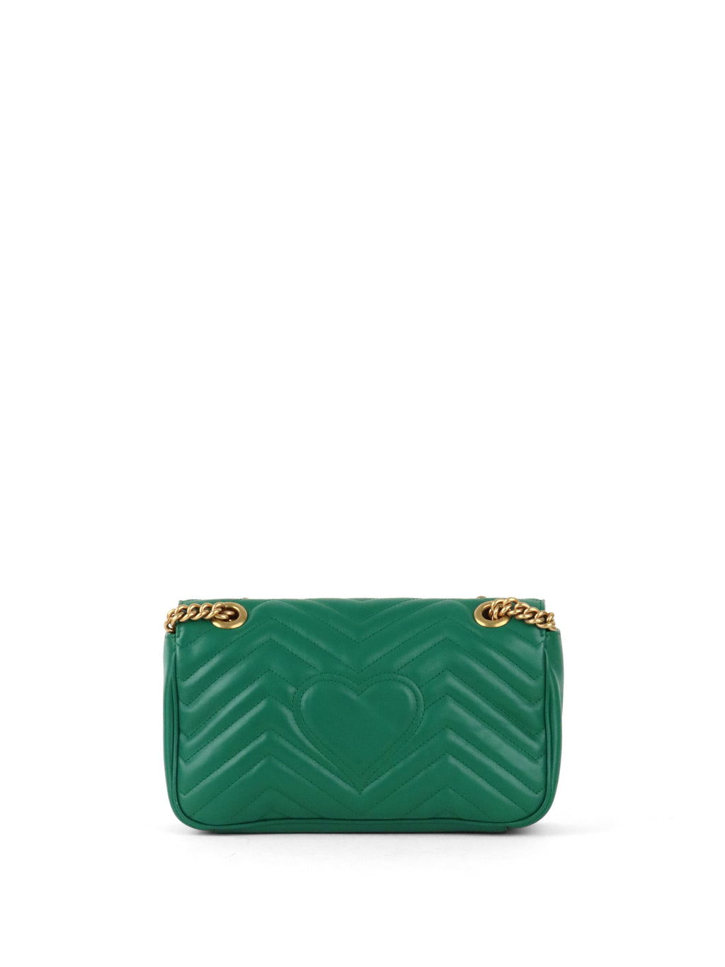 Gucci Medium Green GG Marmont Shoulder Bag