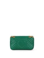 Gucci Medium Green GG Marmont Shoulder Bag