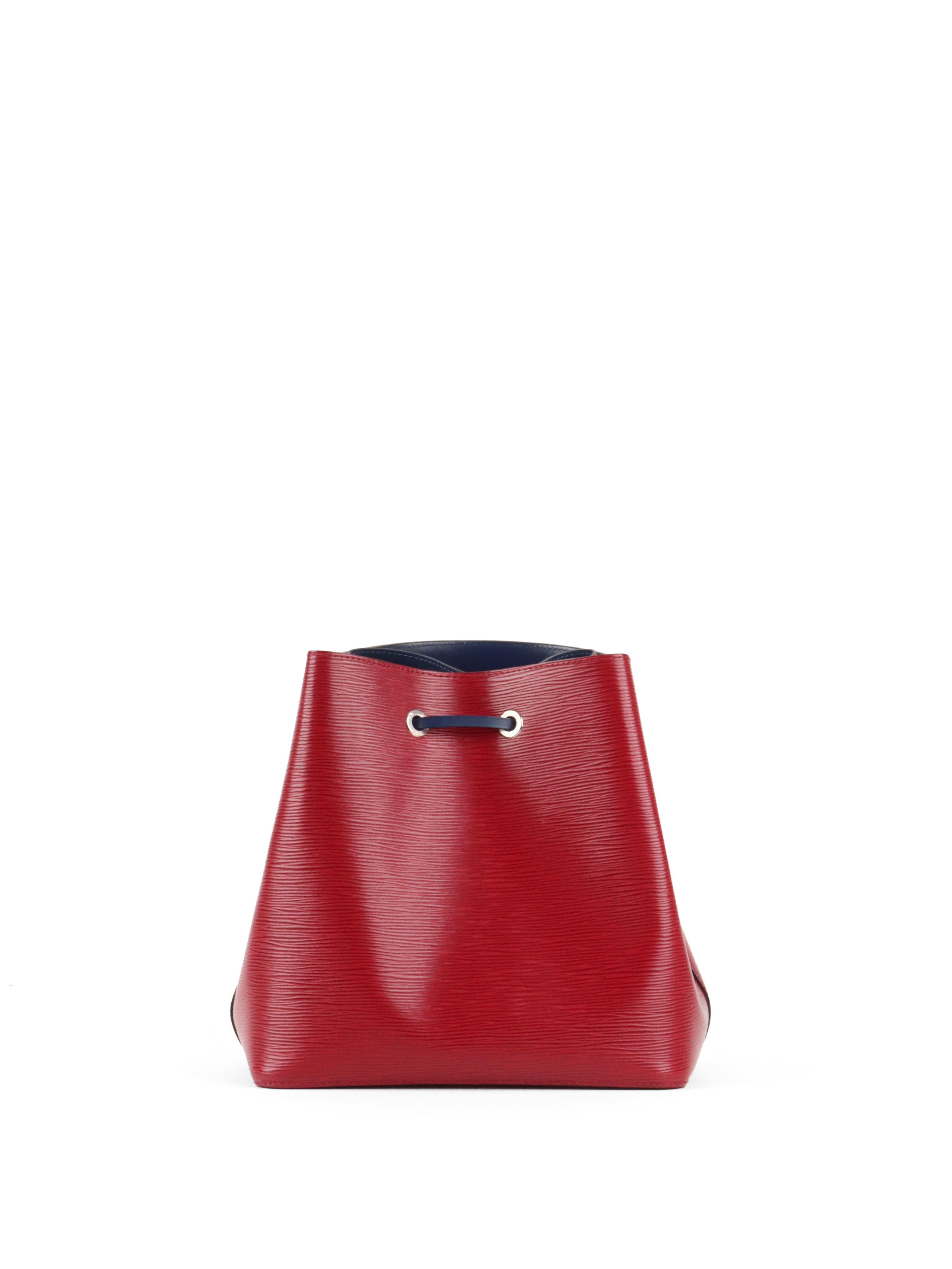Louis Vuitton Red & Navy Epi Leather NeoNoe MM