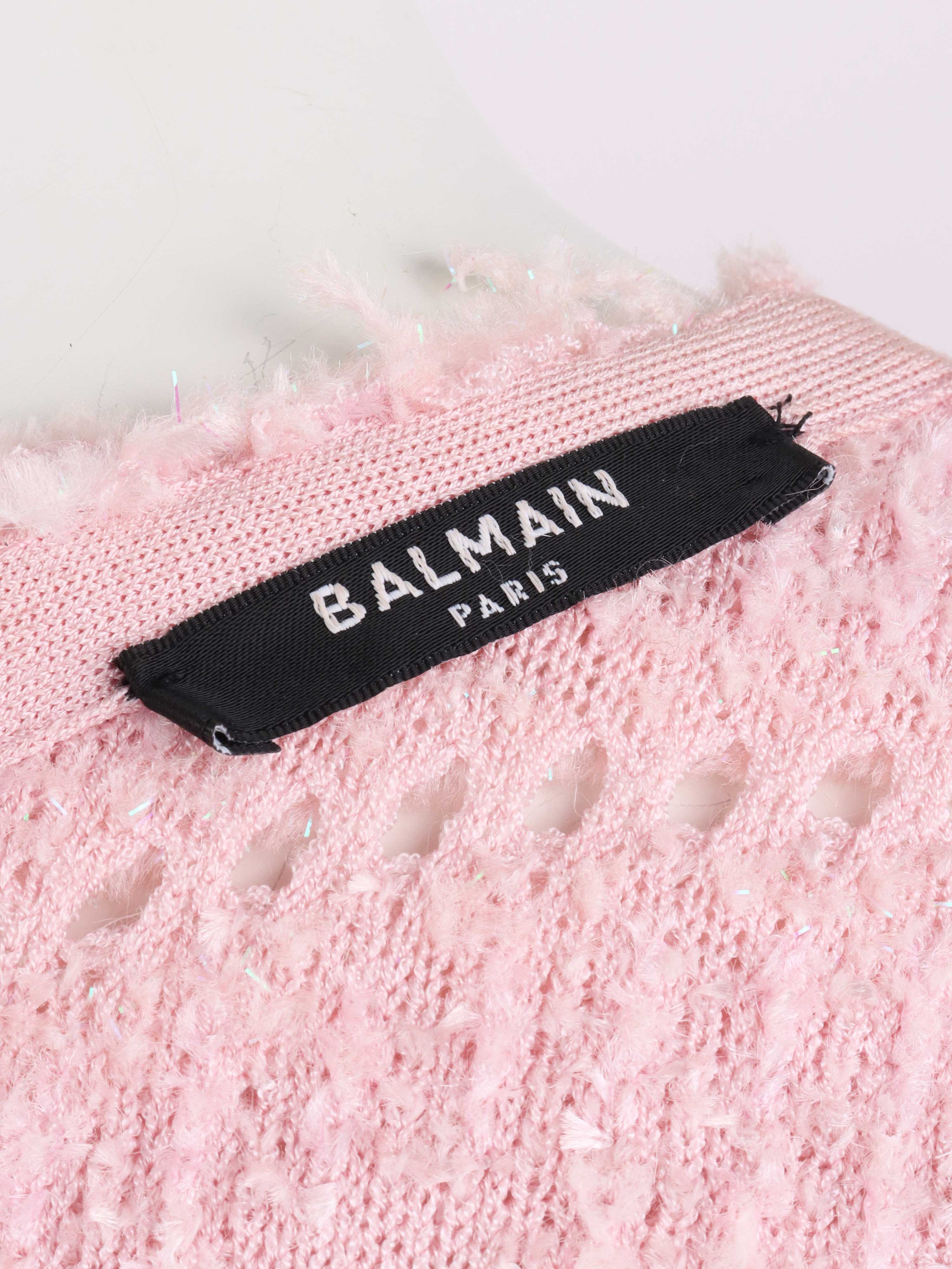 Balmain Pink Mini Dress.