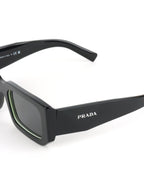 Prada Black PR 06YS Rectangle Frame Sunglasses