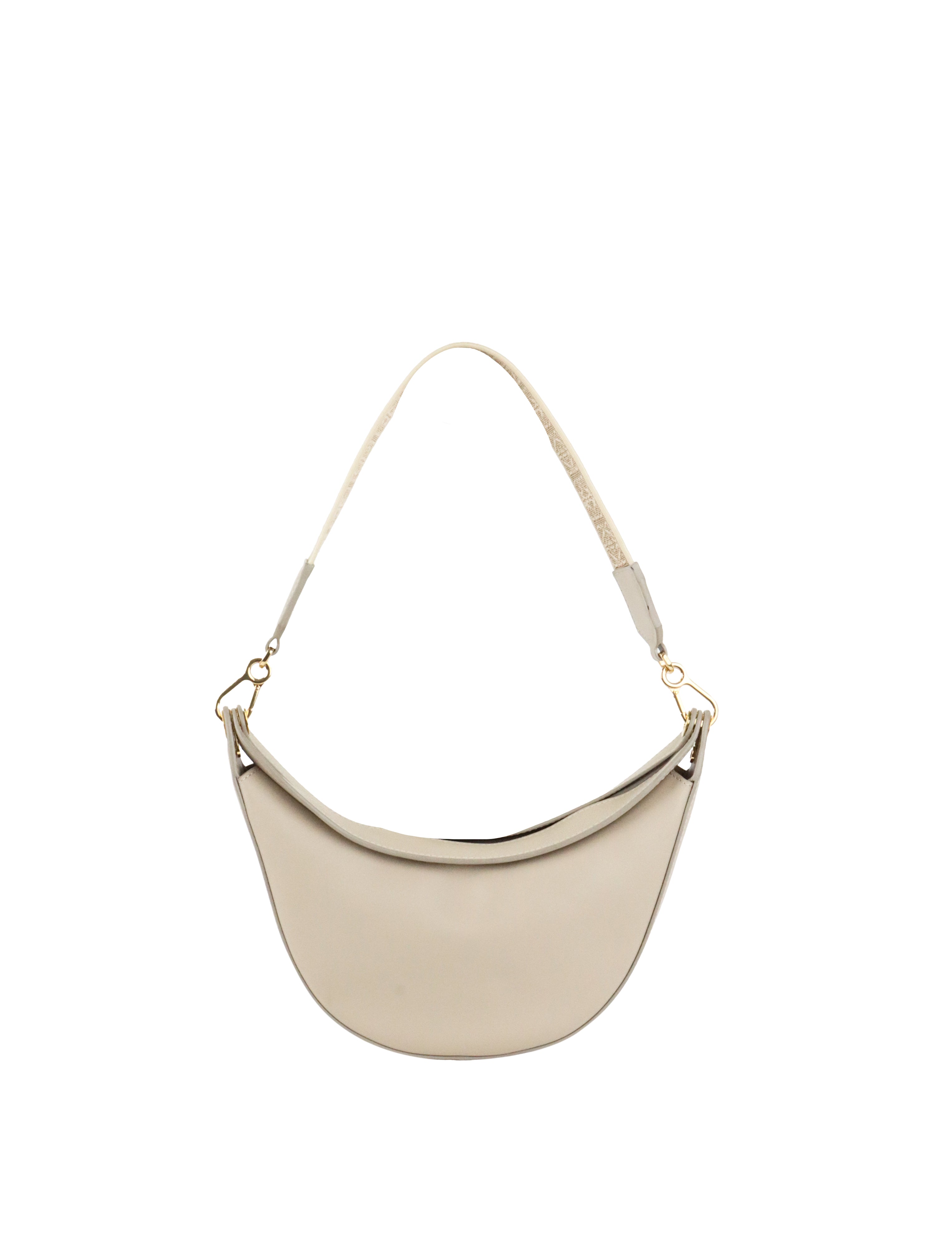 Loewe Small Light Oat Luna Leather Hobo Bag