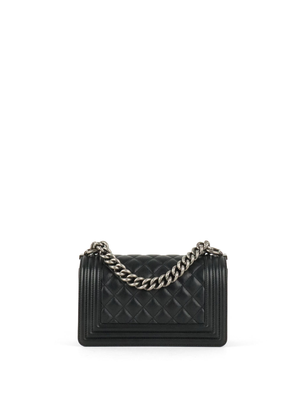 Chanel Black Caviar Boy Wallet On Chain GHW