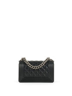 Chanel Black Caviar Boy Wallet On Chain GHW