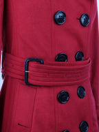 Burberry Red Cashmere Coat.