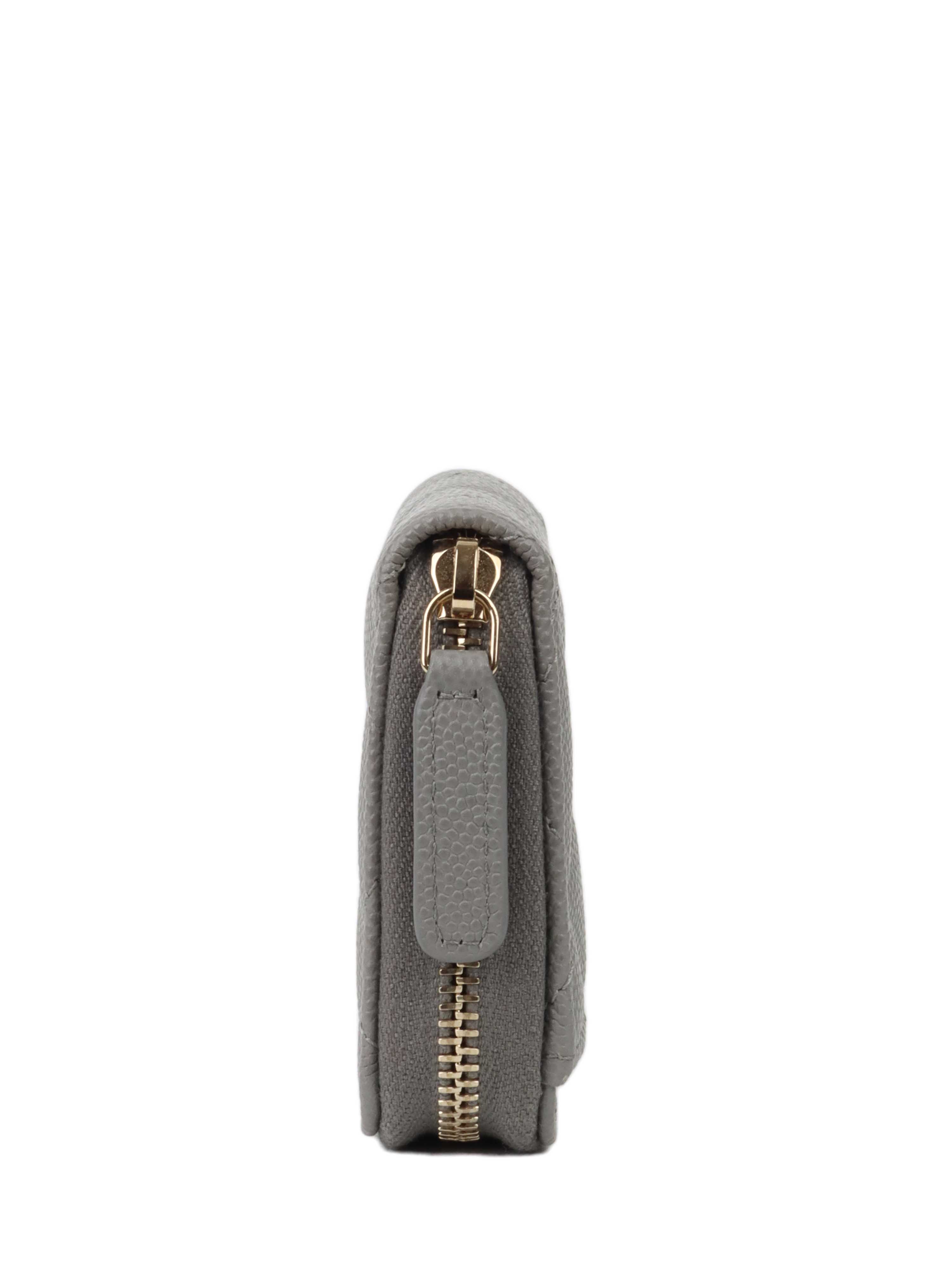 Chanel Grey Caviar Zip Classic Zipped Coin Purse. Votre Luxe