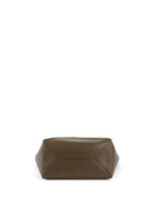 Loewe Large Dark Brown Puzzle Panelled Leather Tote Bag