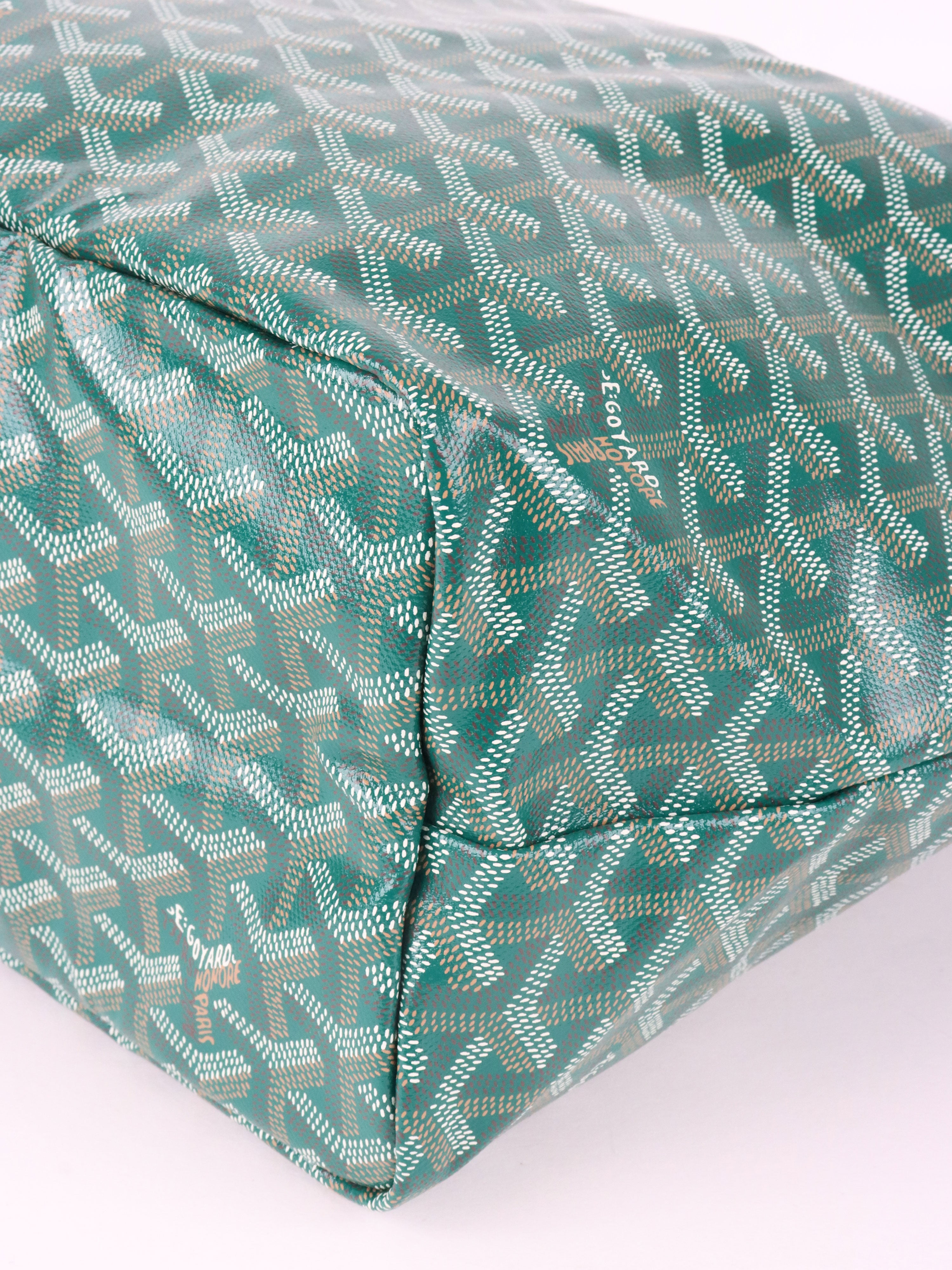 Goyard Green St Louis PM Tote Bag.