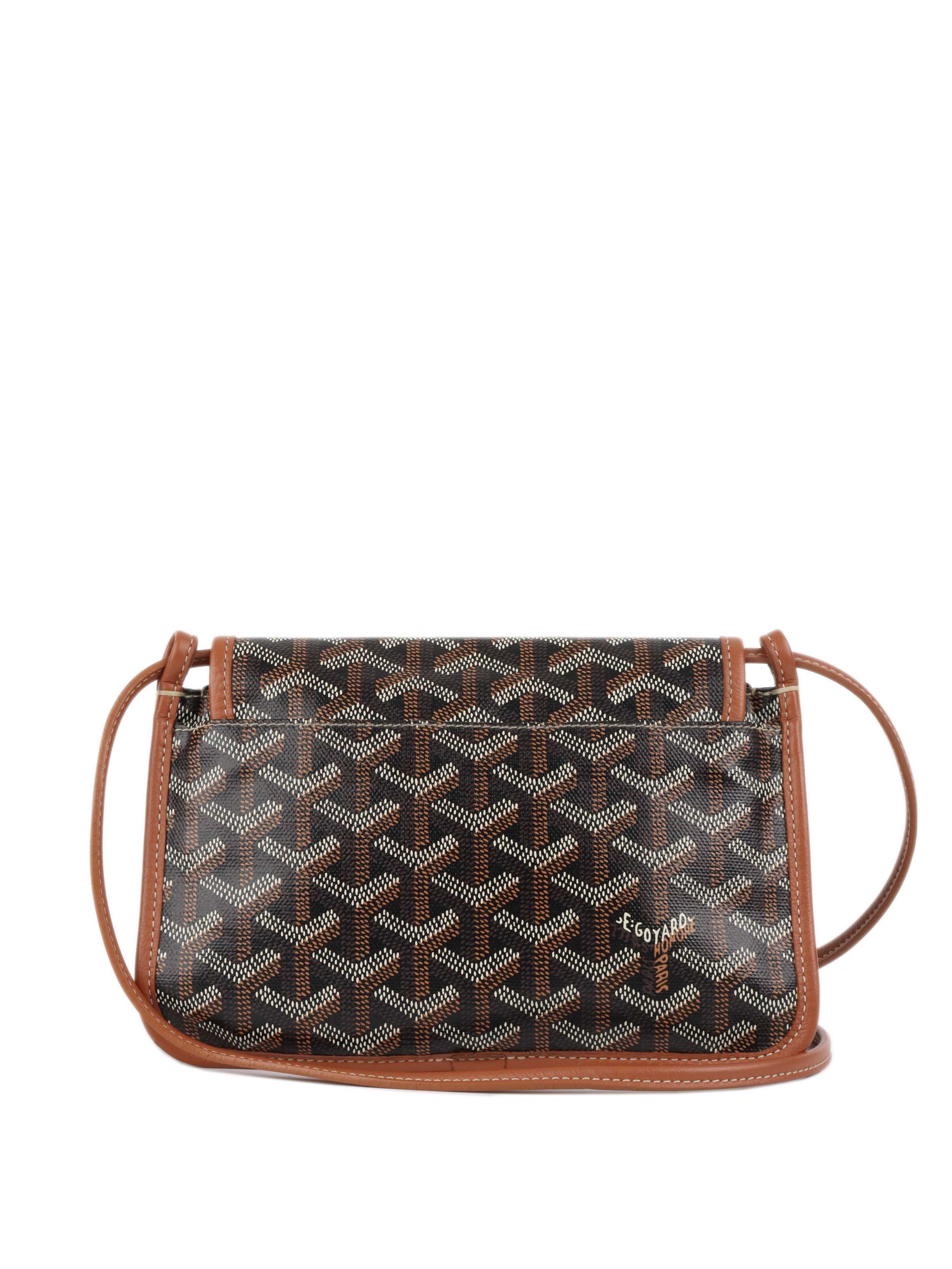 Goyard Black & Tan Plumet Pocket Wallet.
