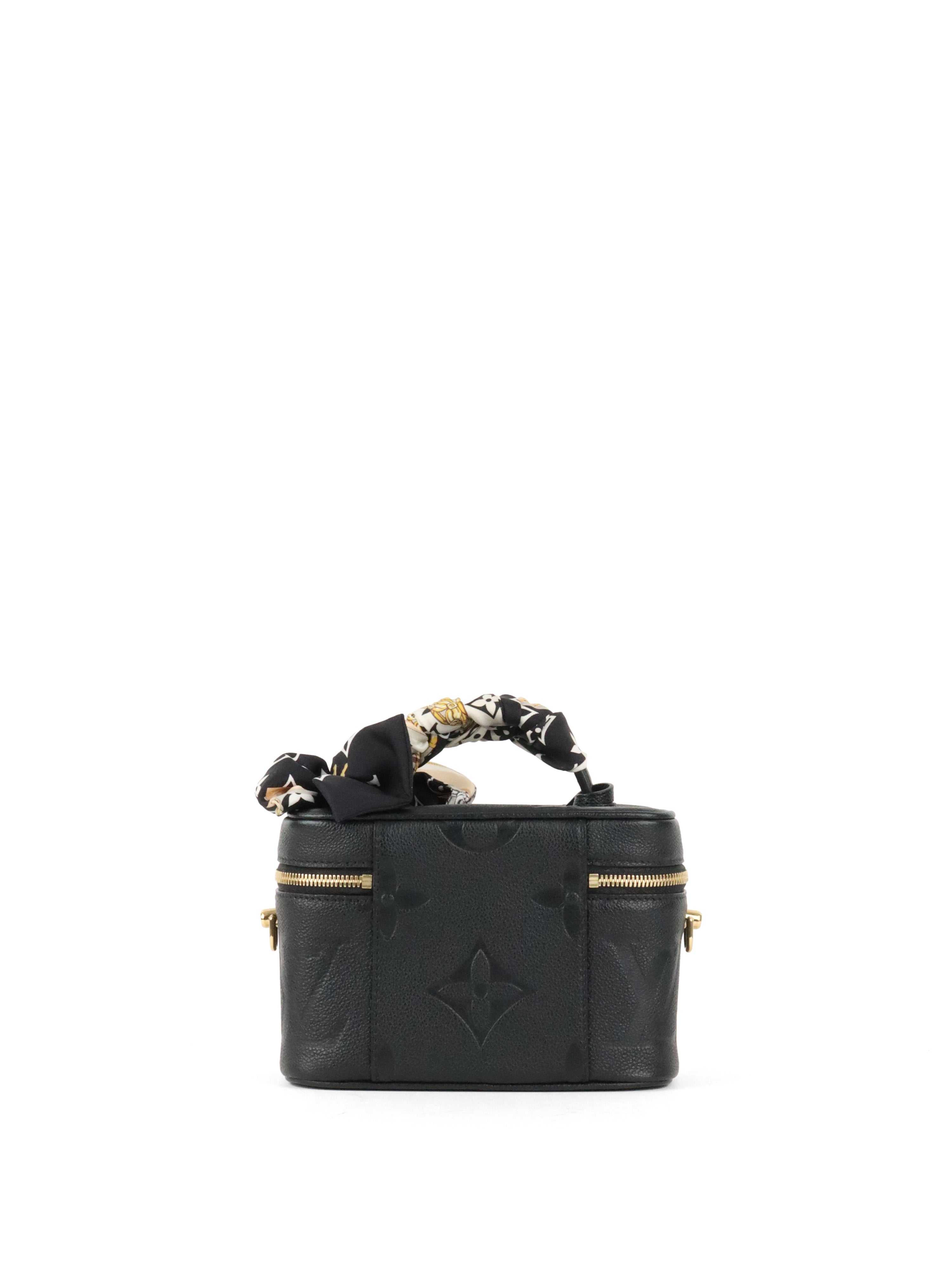 Louis Vuitton Black Empreinte Leather Vanity PM