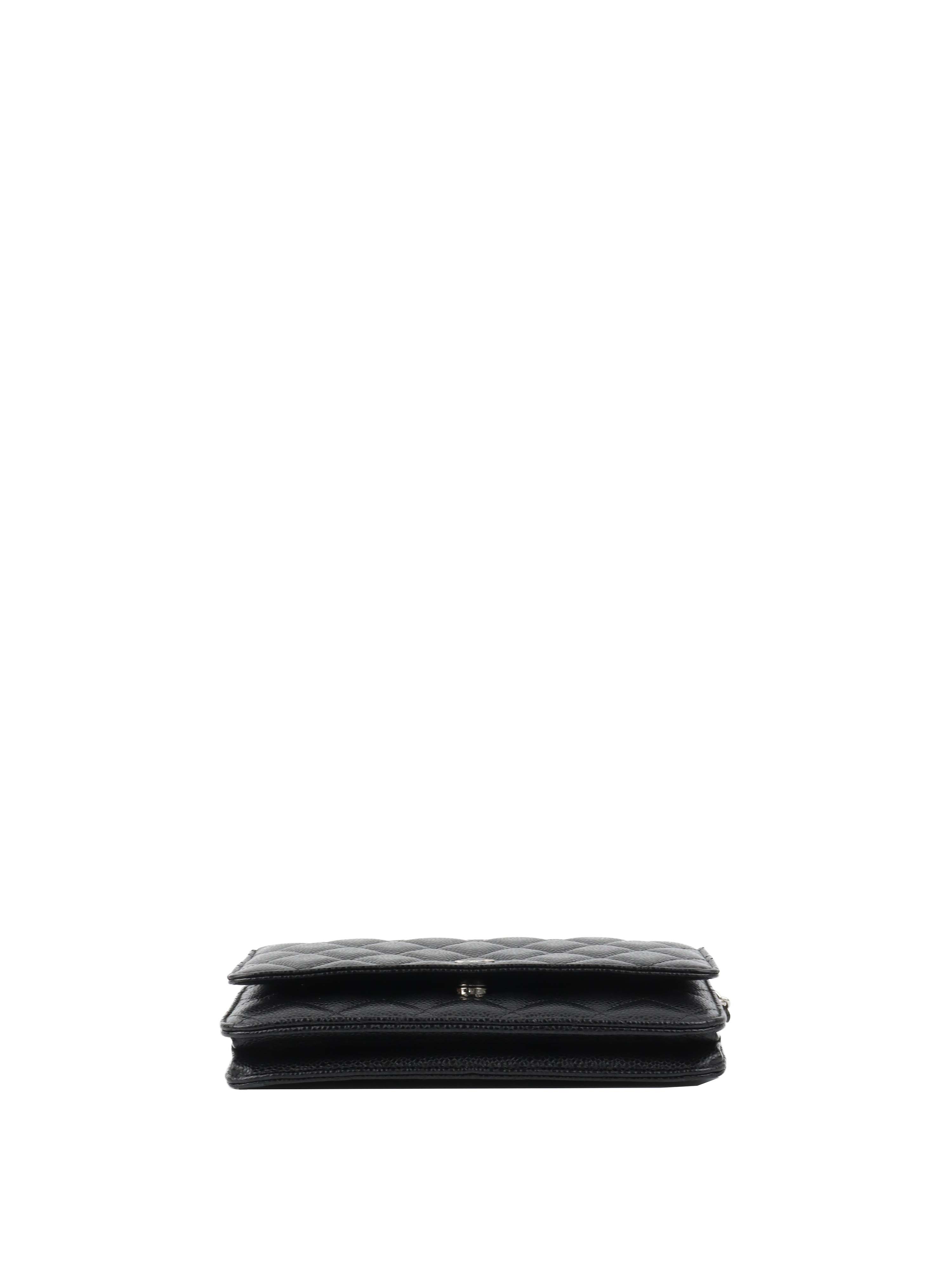 Chanel Caviar Black Wallet on Chain SHW.
