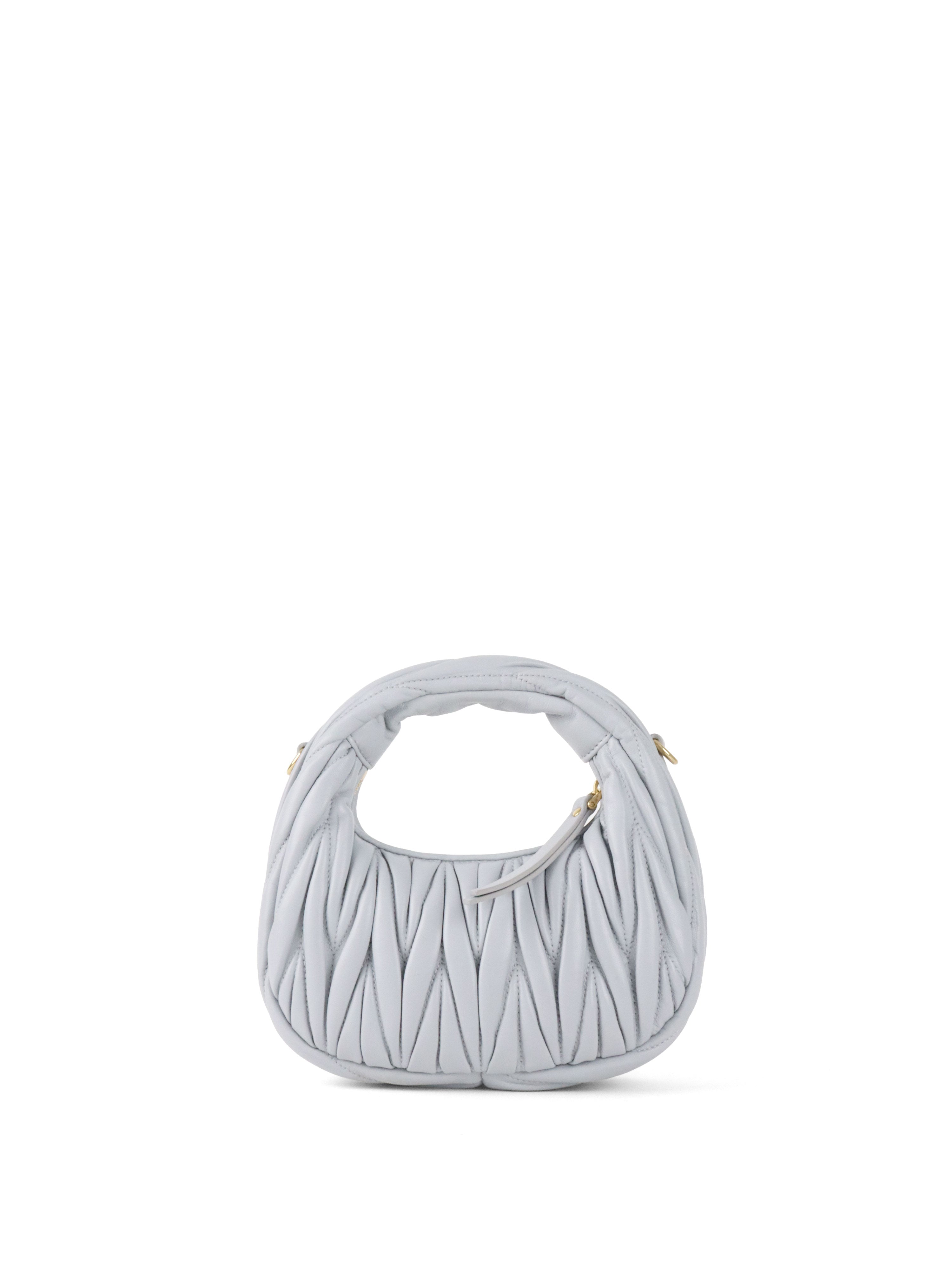 Miu Miu Powder Blue Wander Hobo Mini-Bag.