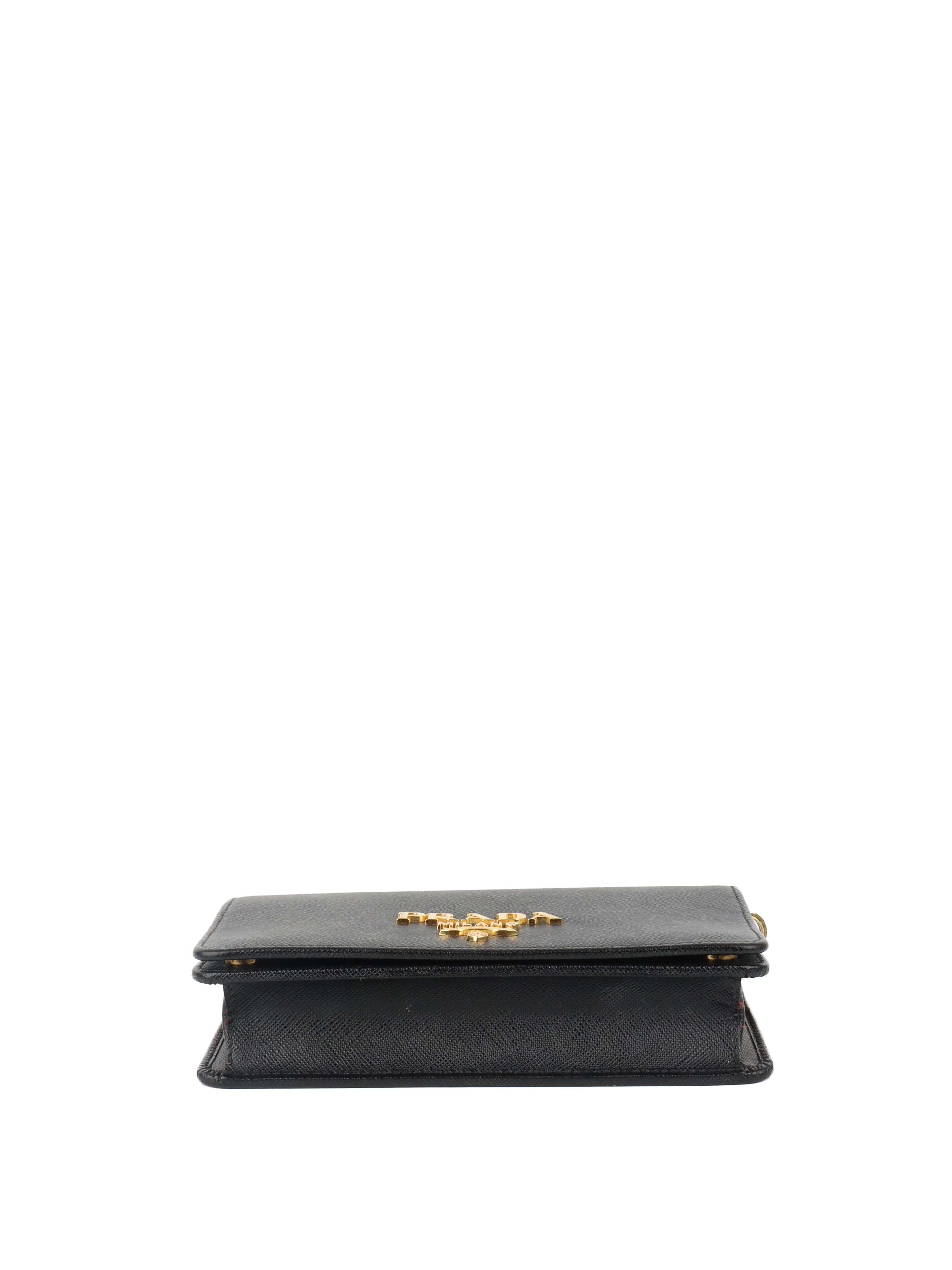 Prada Black Mini Saffiano Leather bag