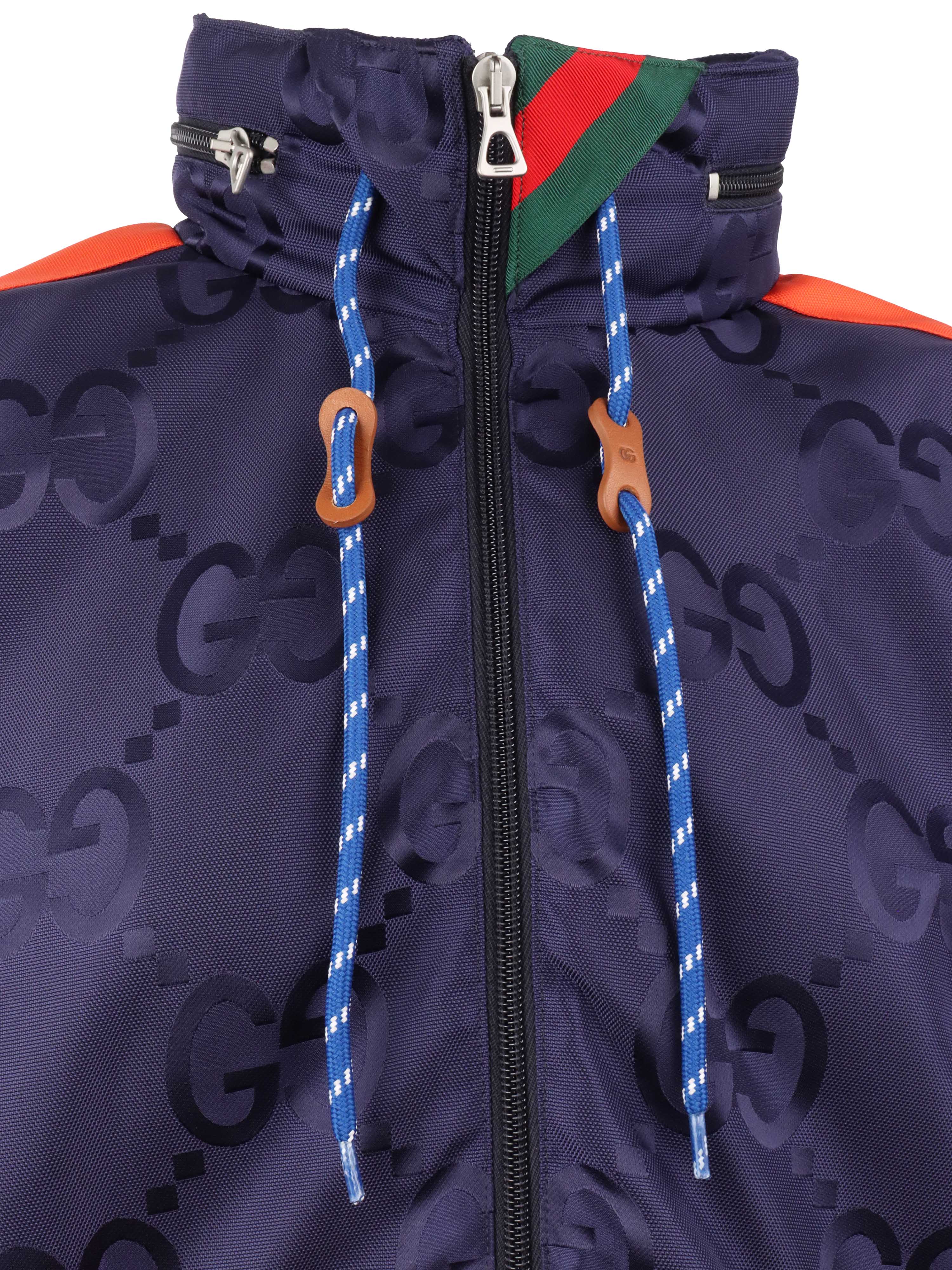 Gucci Blue & Orange Windbreaker.