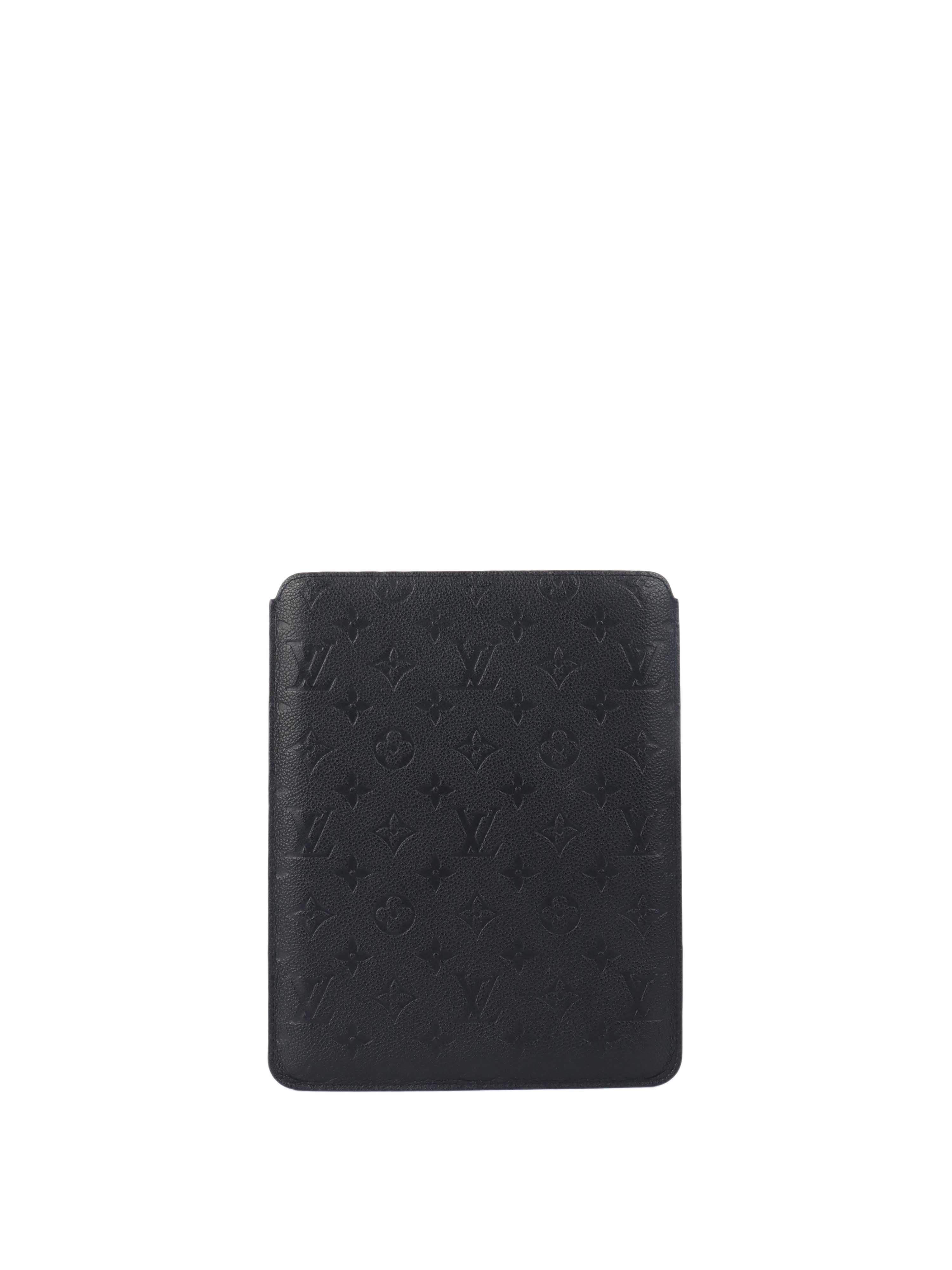 Louis Vuitton Black Monogram Empreinte iPad Case